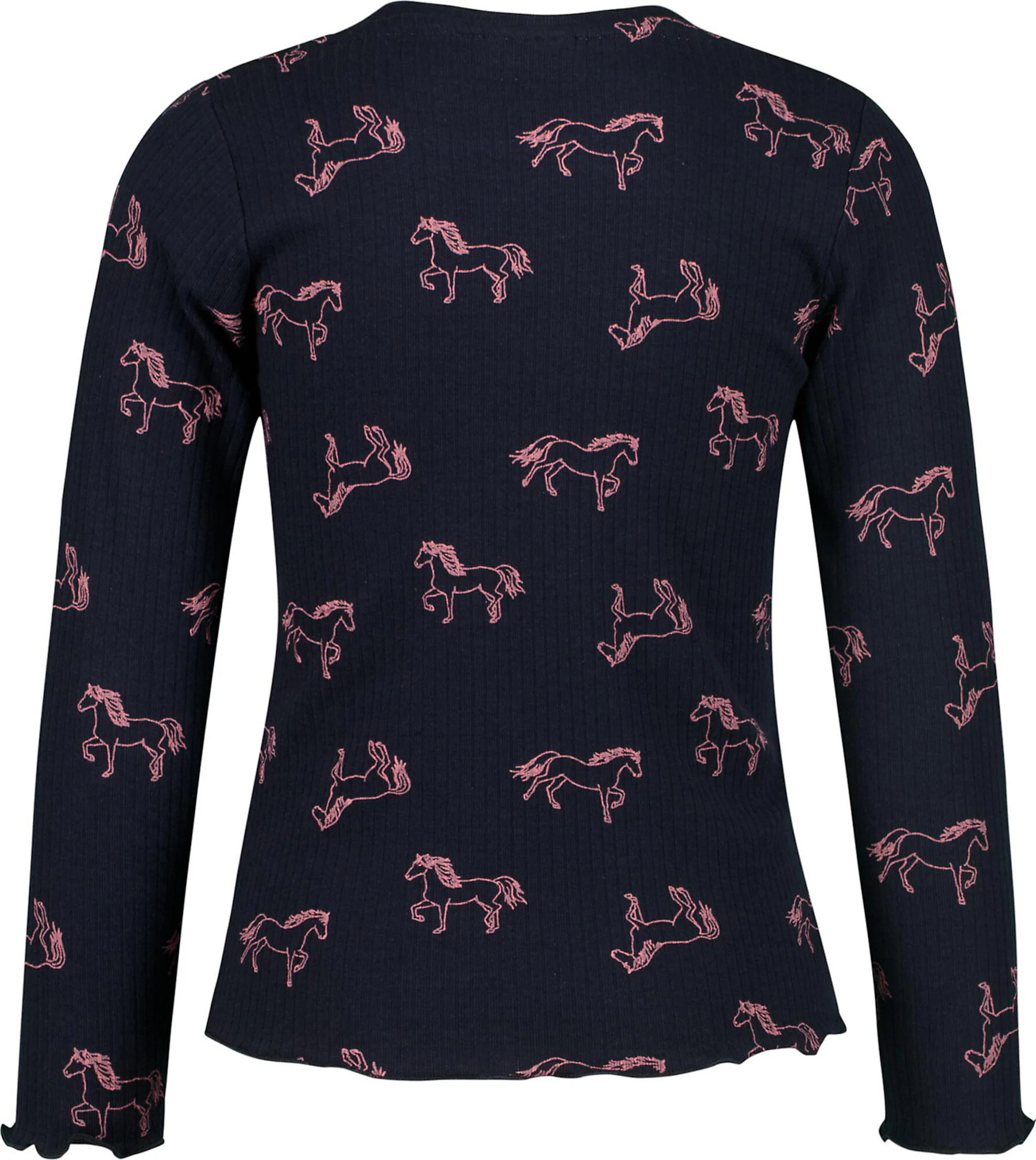 SALT AND PEPPER Tricou 'Wild Horses' albastru marin / roz - Pled.ro