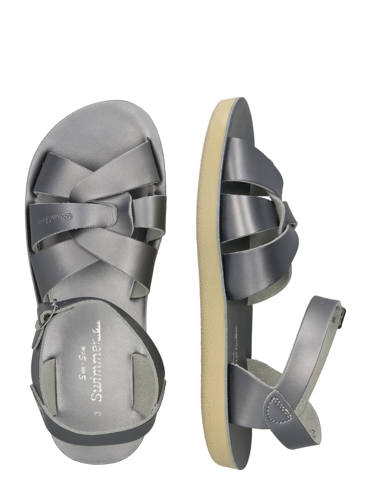 Salt-Water Sandals Sandale gri bazalt - Pled.ro