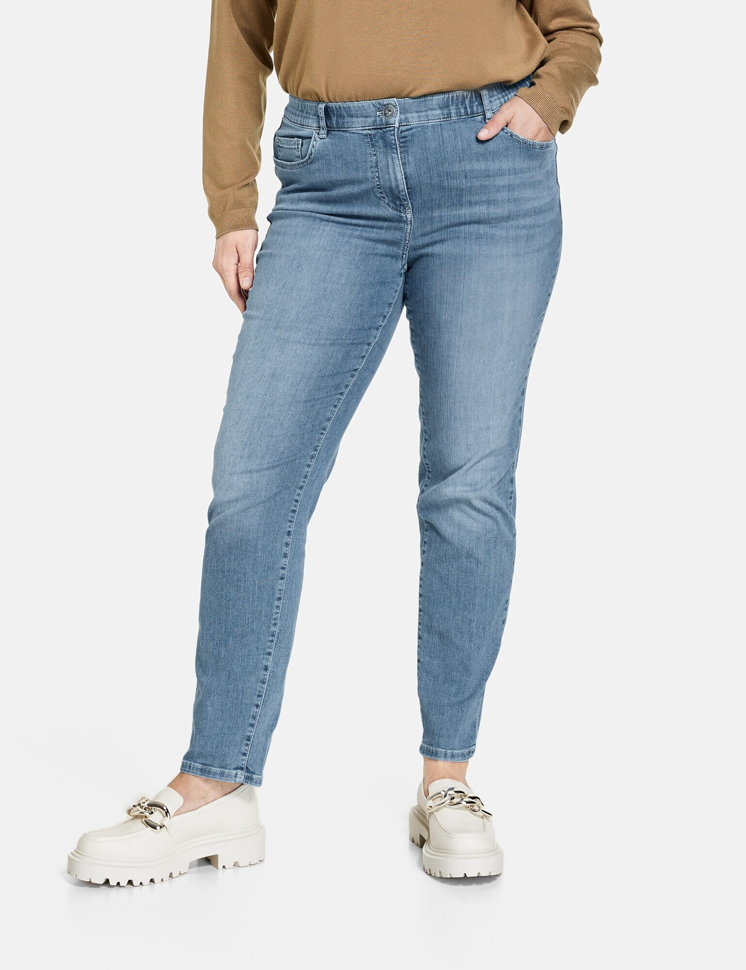 SAMOON Jeans albastru deschis - Pled.ro