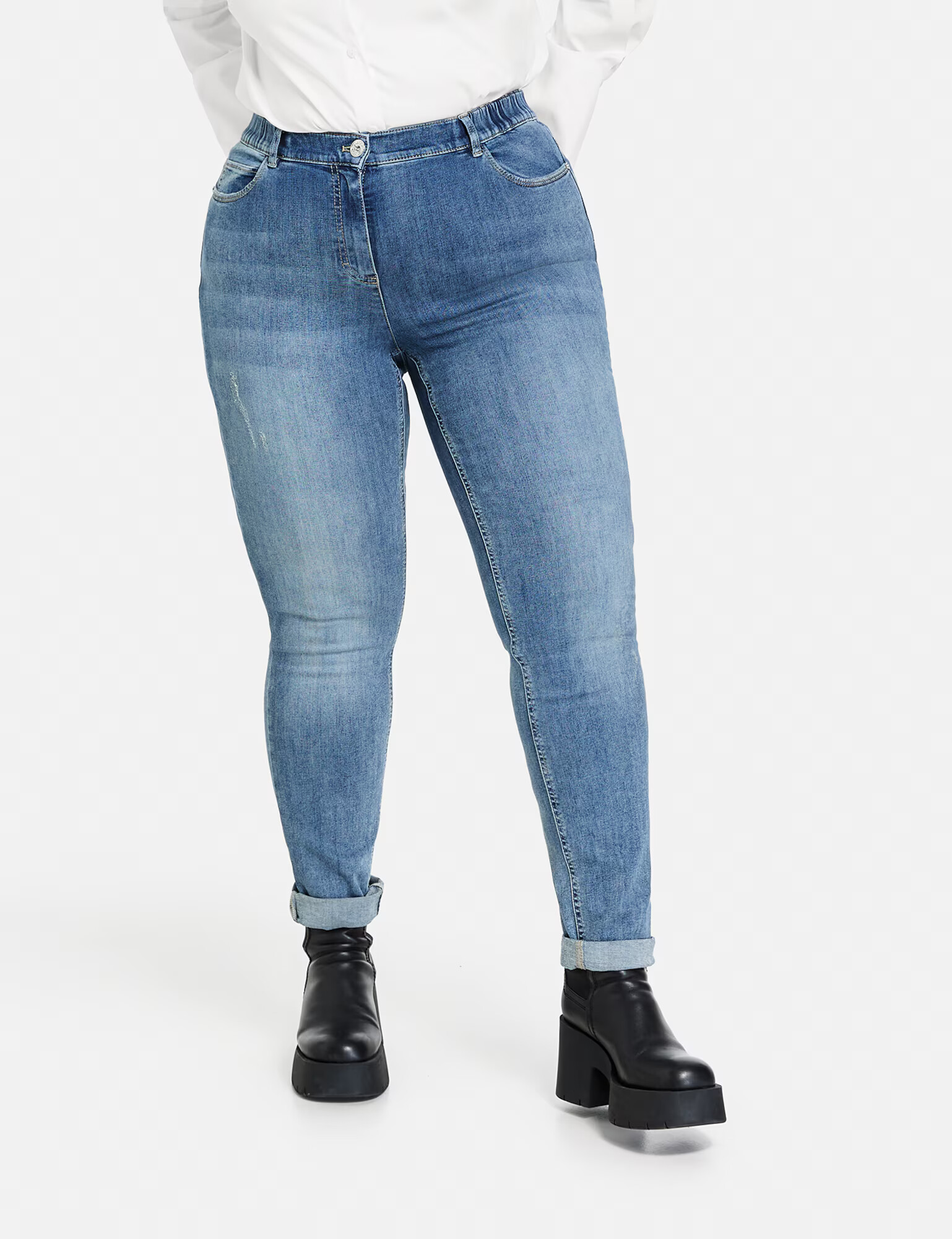 SAMOON Jeans 'Betty' albastru denim - Pled.ro