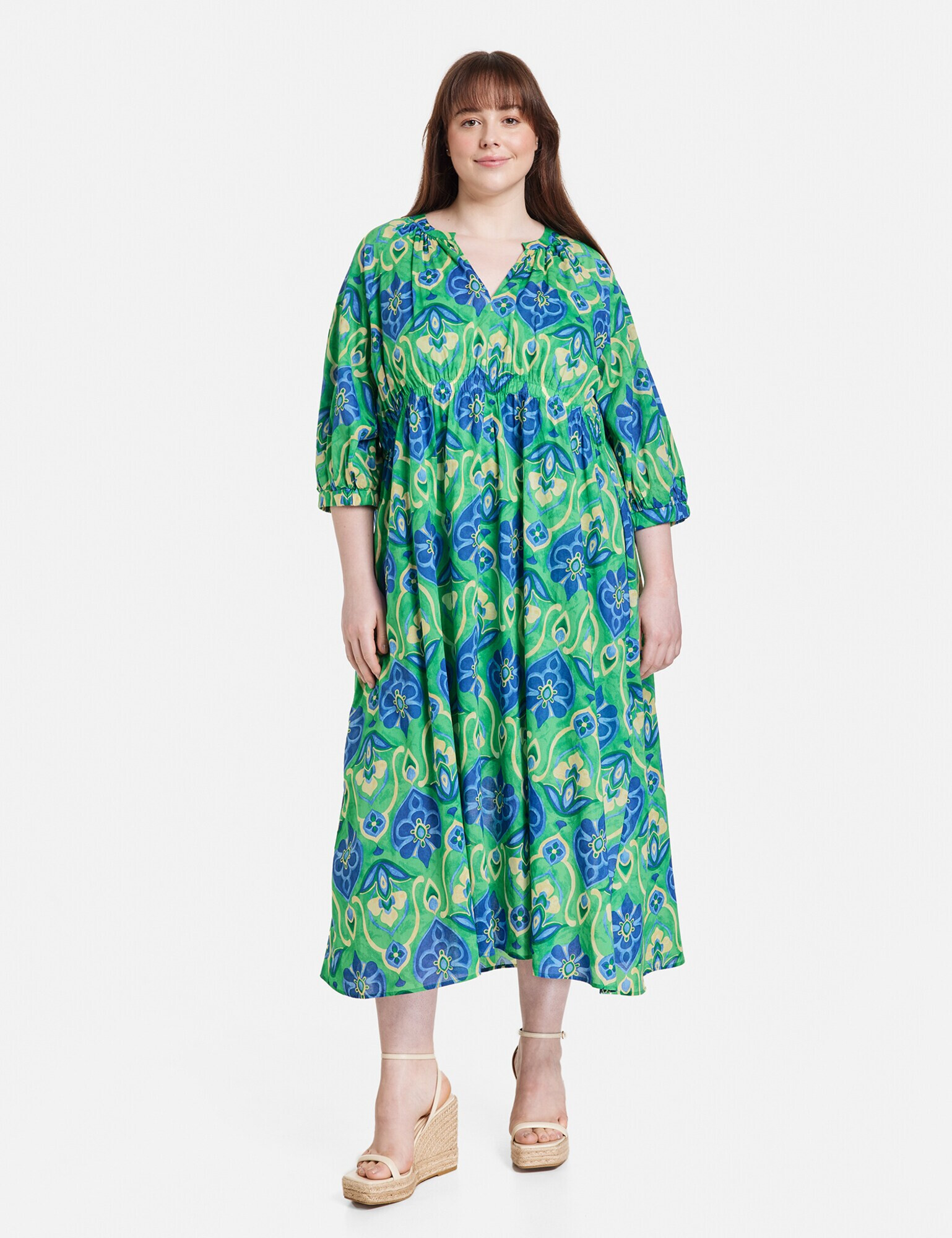 SAMOON Rochie albastru / albastru deschis / galben / verde - Pled.ro