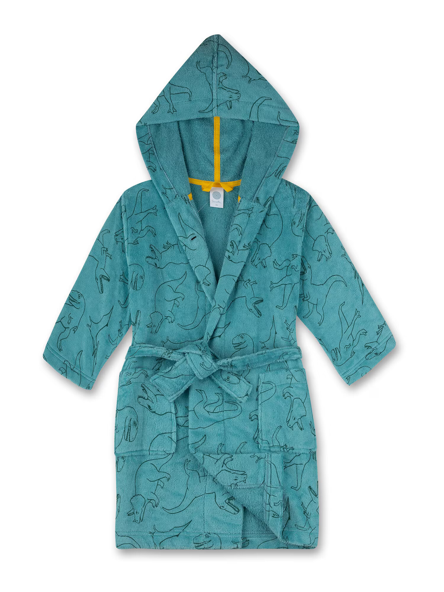 SANETTA Halat de baie 'Bathrobe' verde jad / negru - Pled.ro