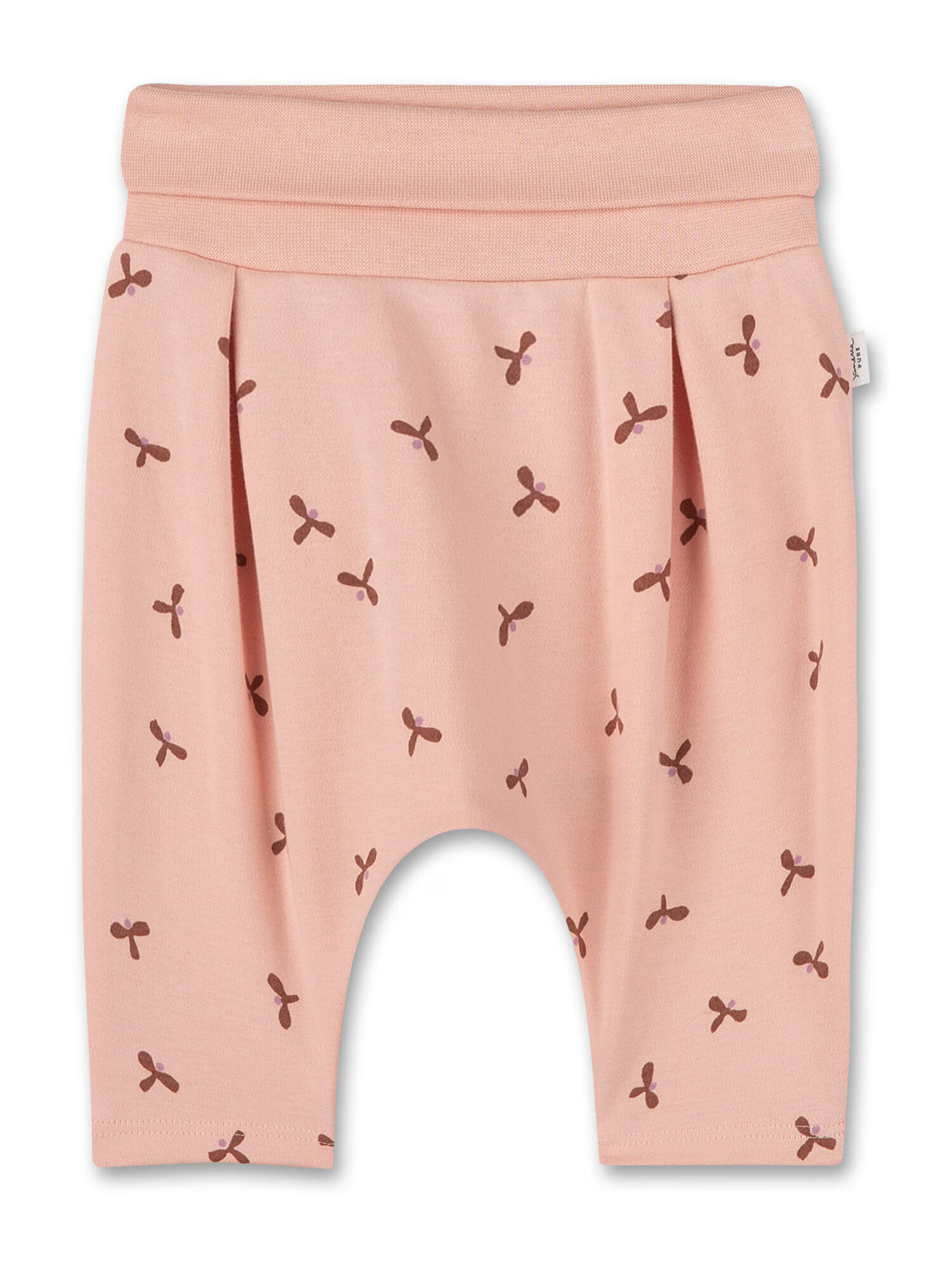 Sanetta Pure Pantaloni maro / mov pastel / roz - Pled.ro