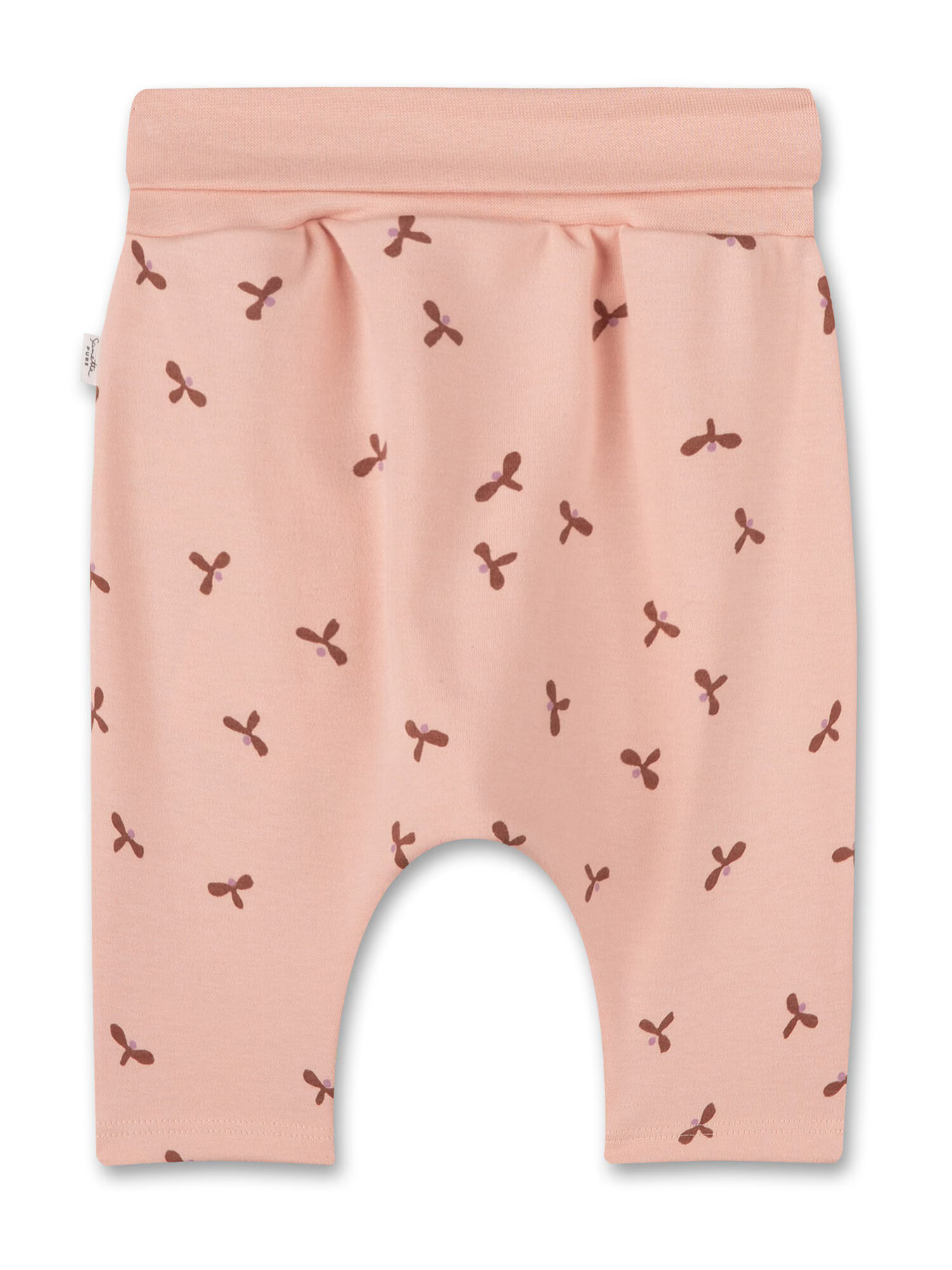 Sanetta Pure Pantaloni maro / mov pastel / roz - Pled.ro