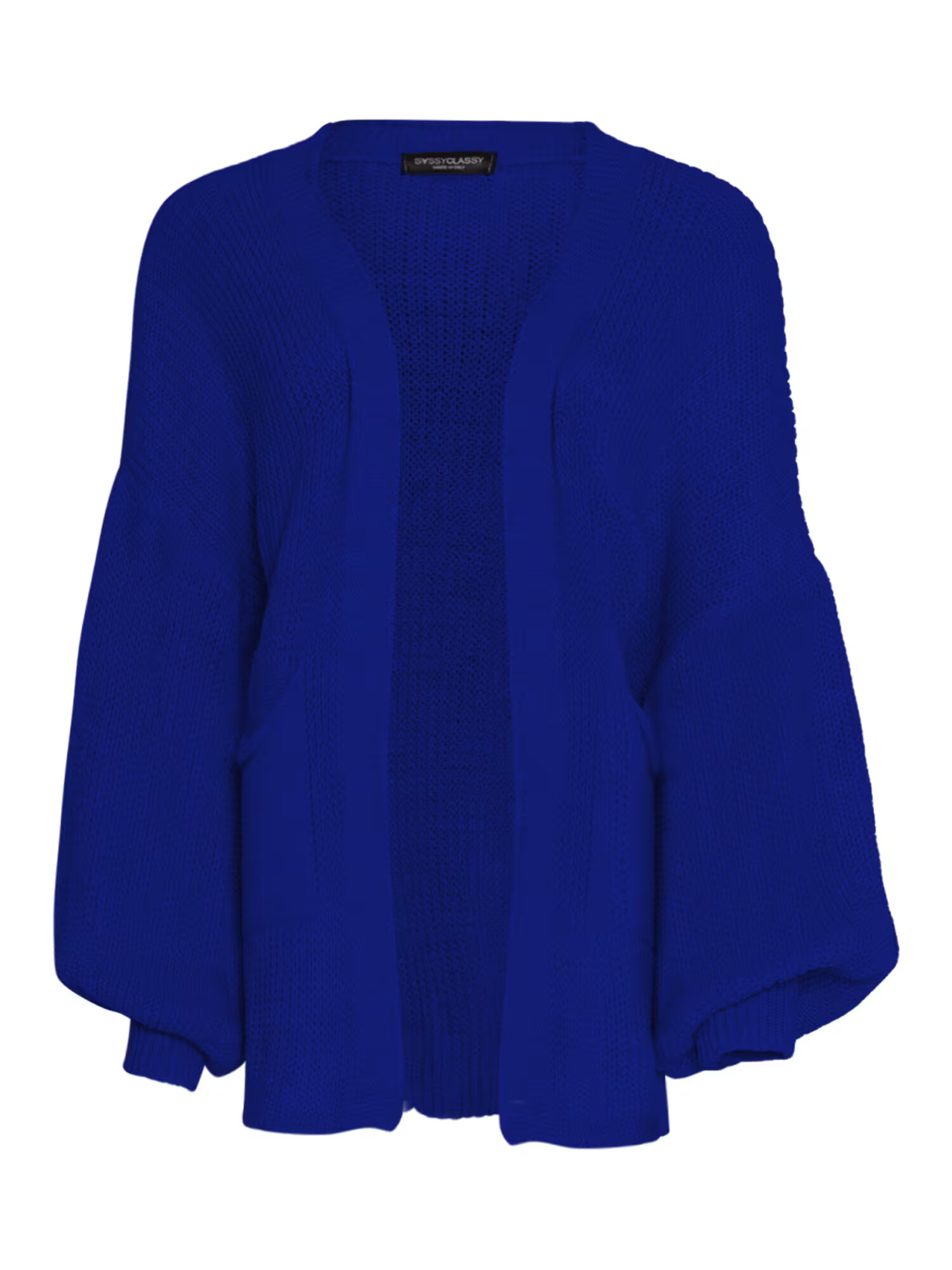 SASSYCLASSY Cardigan dimensiuni mari albastru regal - Pled.ro