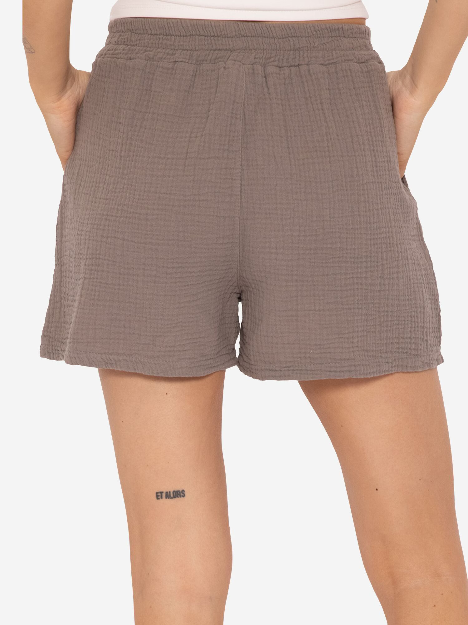 SASSYCLASSY Pantaloni gri taupe - Pled.ro