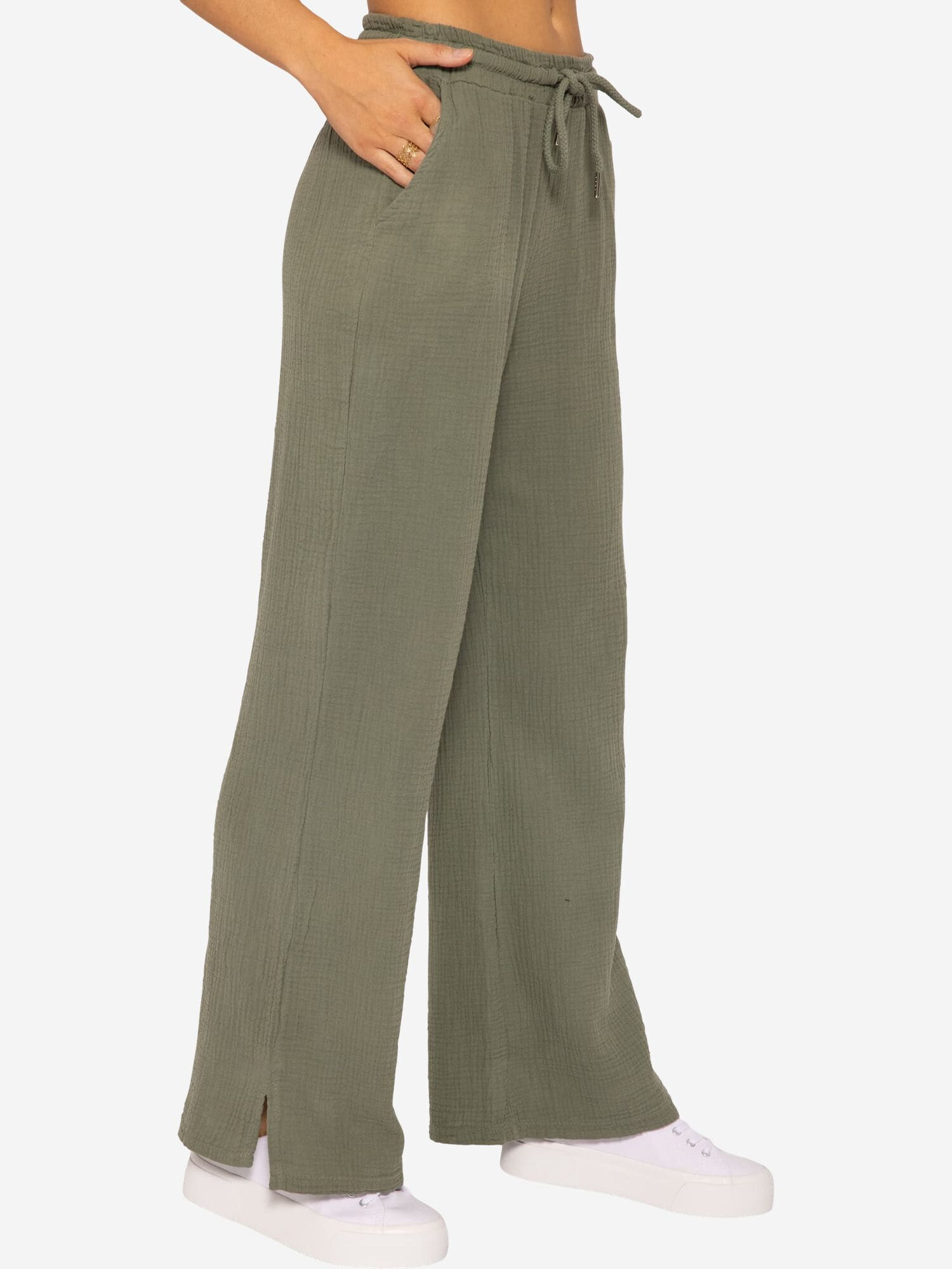 SASSYCLASSY Pantaloni kaki - Pled.ro