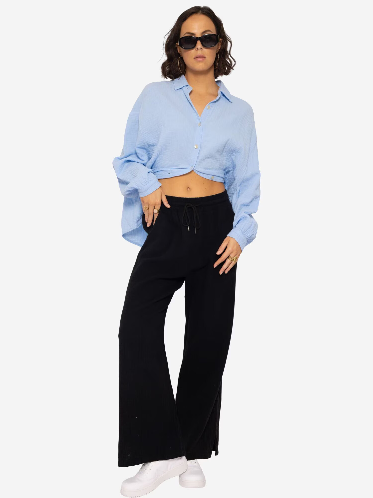 SASSYCLASSY Pantaloni negru - Pled.ro