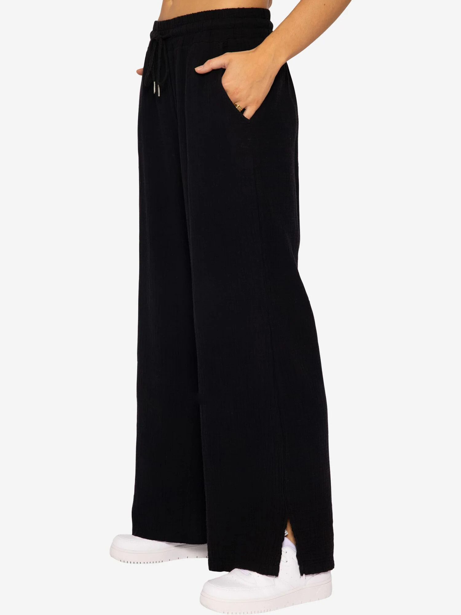 SASSYCLASSY Pantaloni negru - Pled.ro