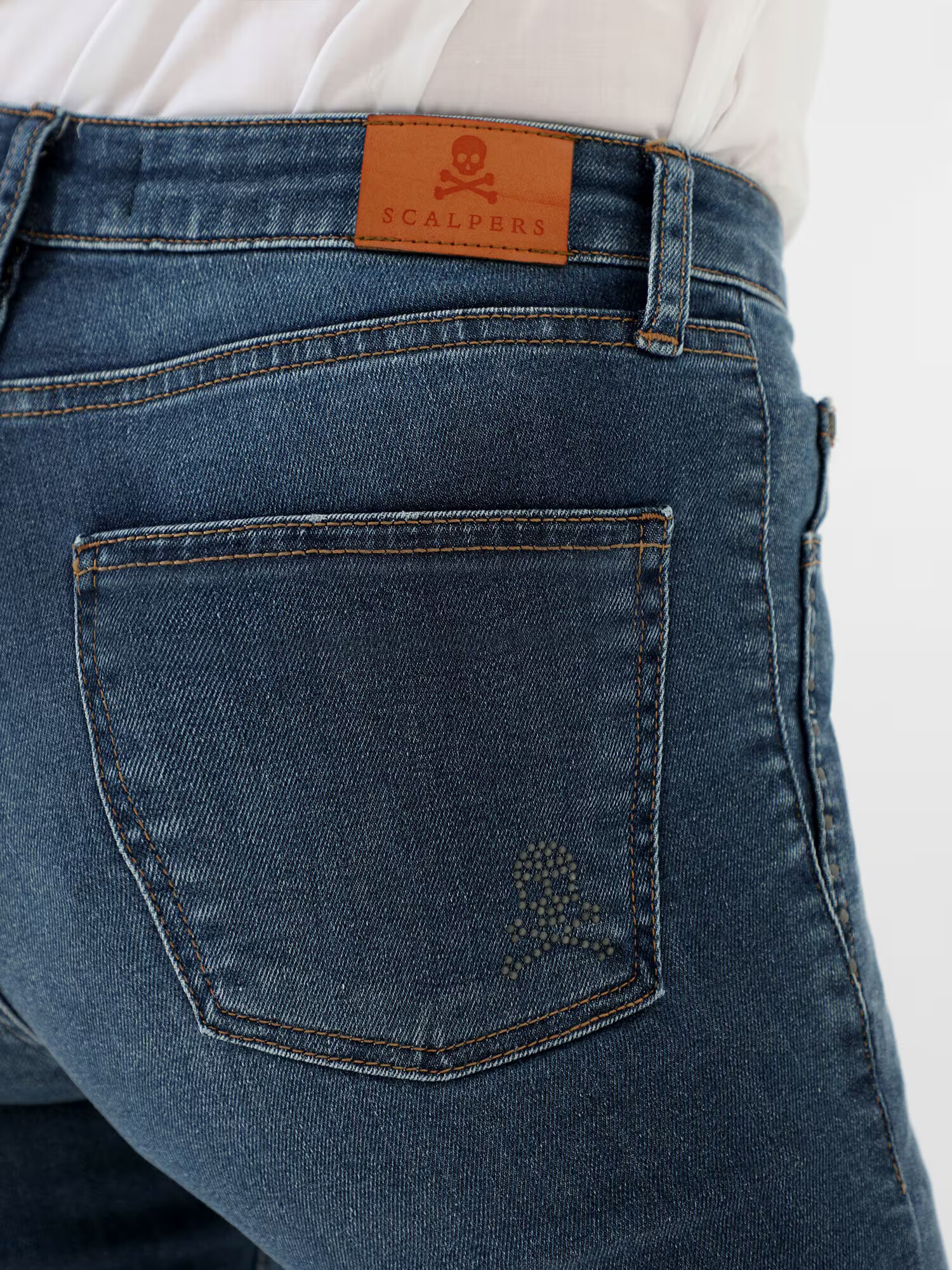 Scalpers Jeans albastru denim - Pled.ro