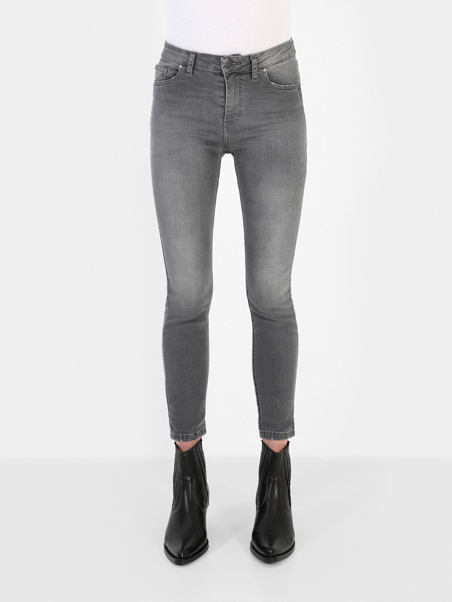 Scalpers Jeans gri denim - Pled.ro