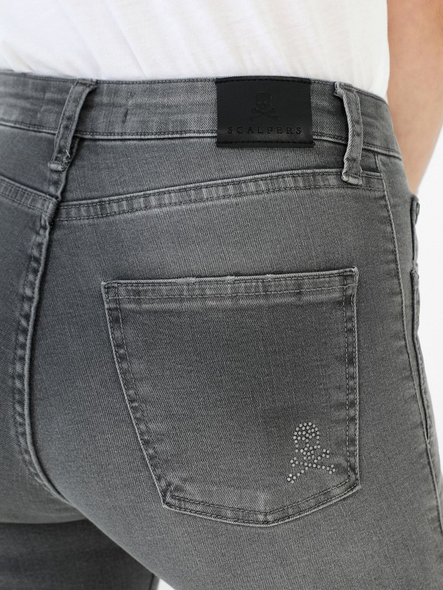 Scalpers Jeans gri denim - Pled.ro