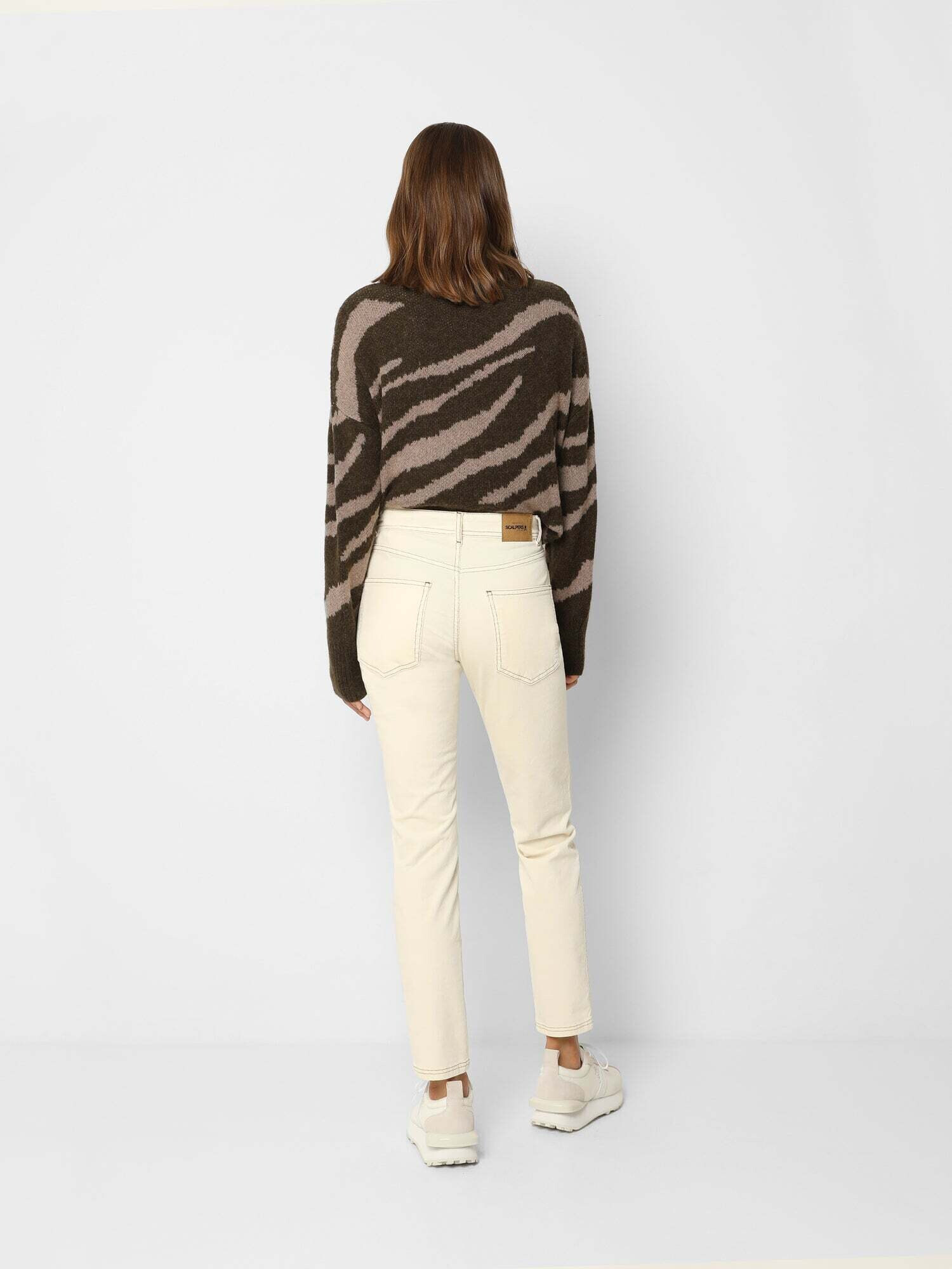 Scalpers Pantaloni 'Corduroy' ecru - Pled.ro