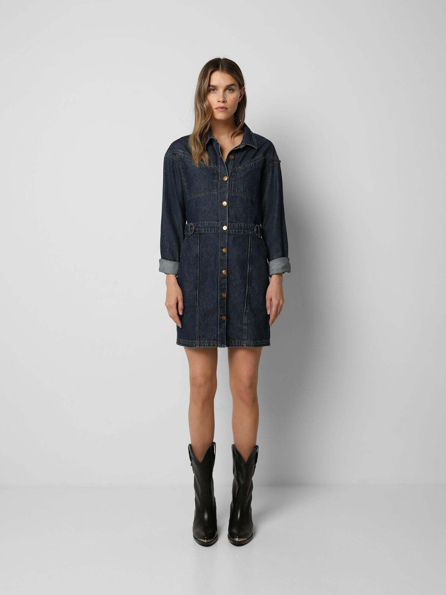 Scalpers Rochie albastru denim - Pled.ro