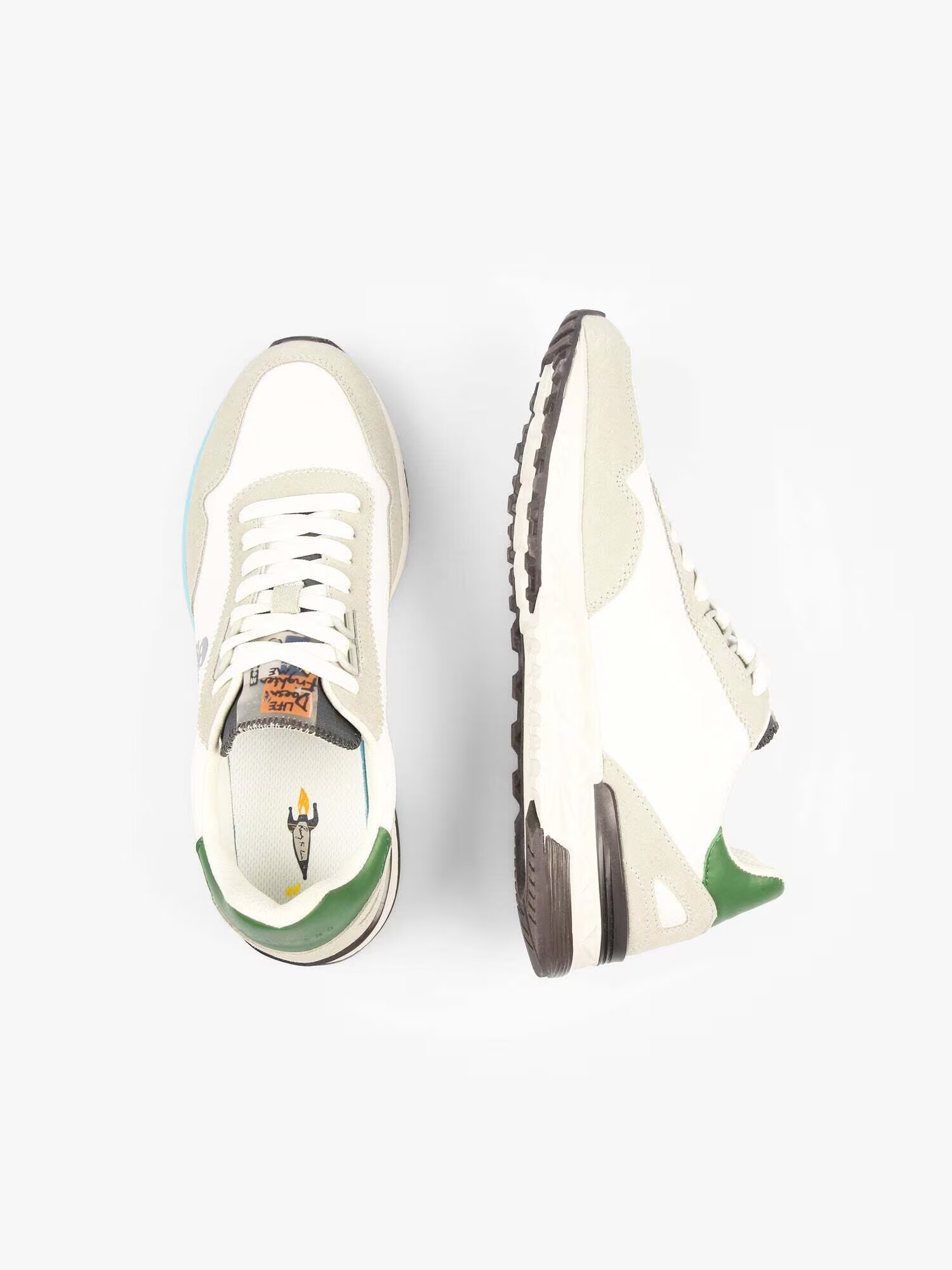 Scalpers Sneaker low 'Harry' grej / verde / alb - Pled.ro