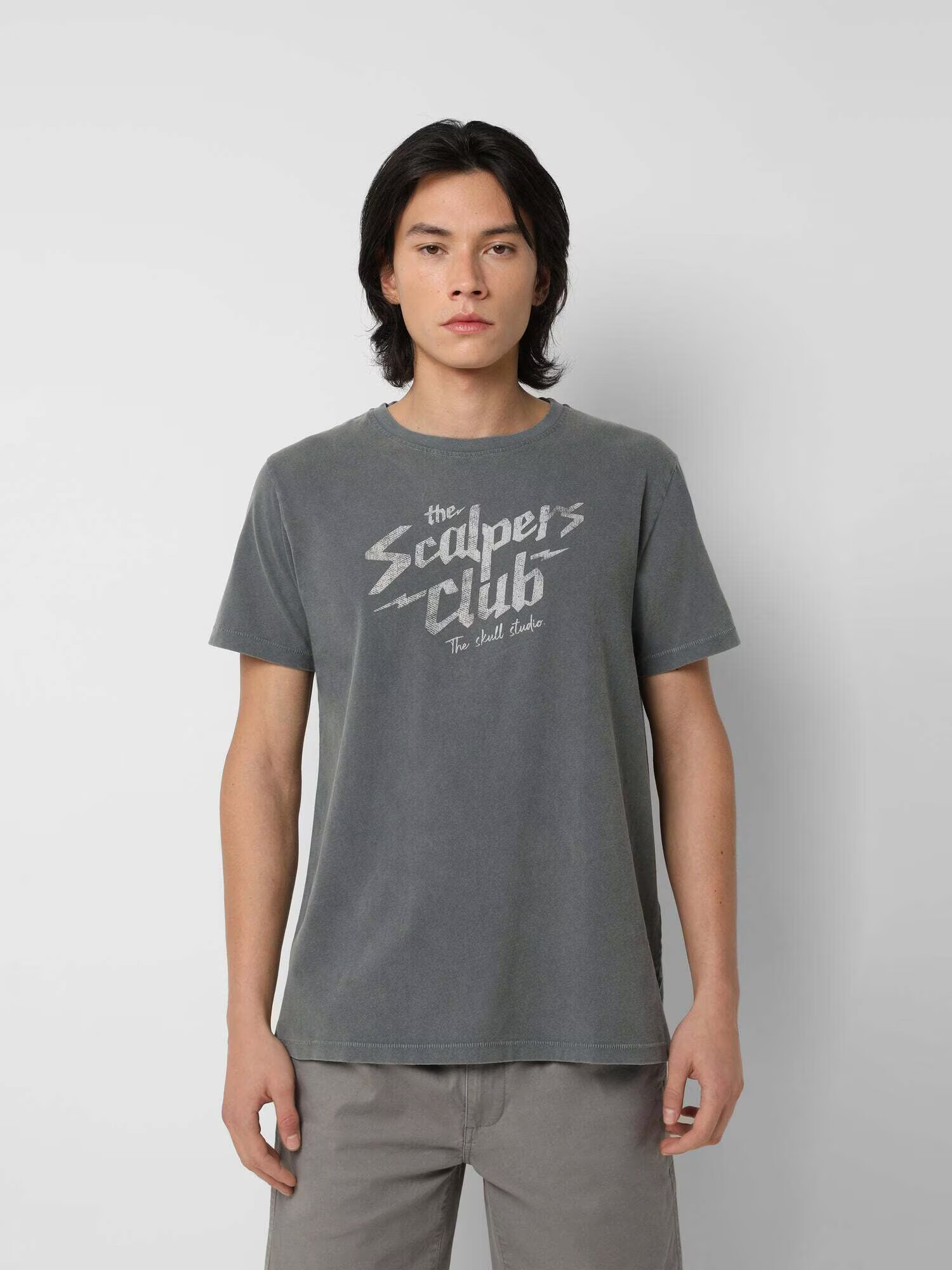 Scalpers Tricou 'Club Tee' gri / gri deschis - Pled.ro