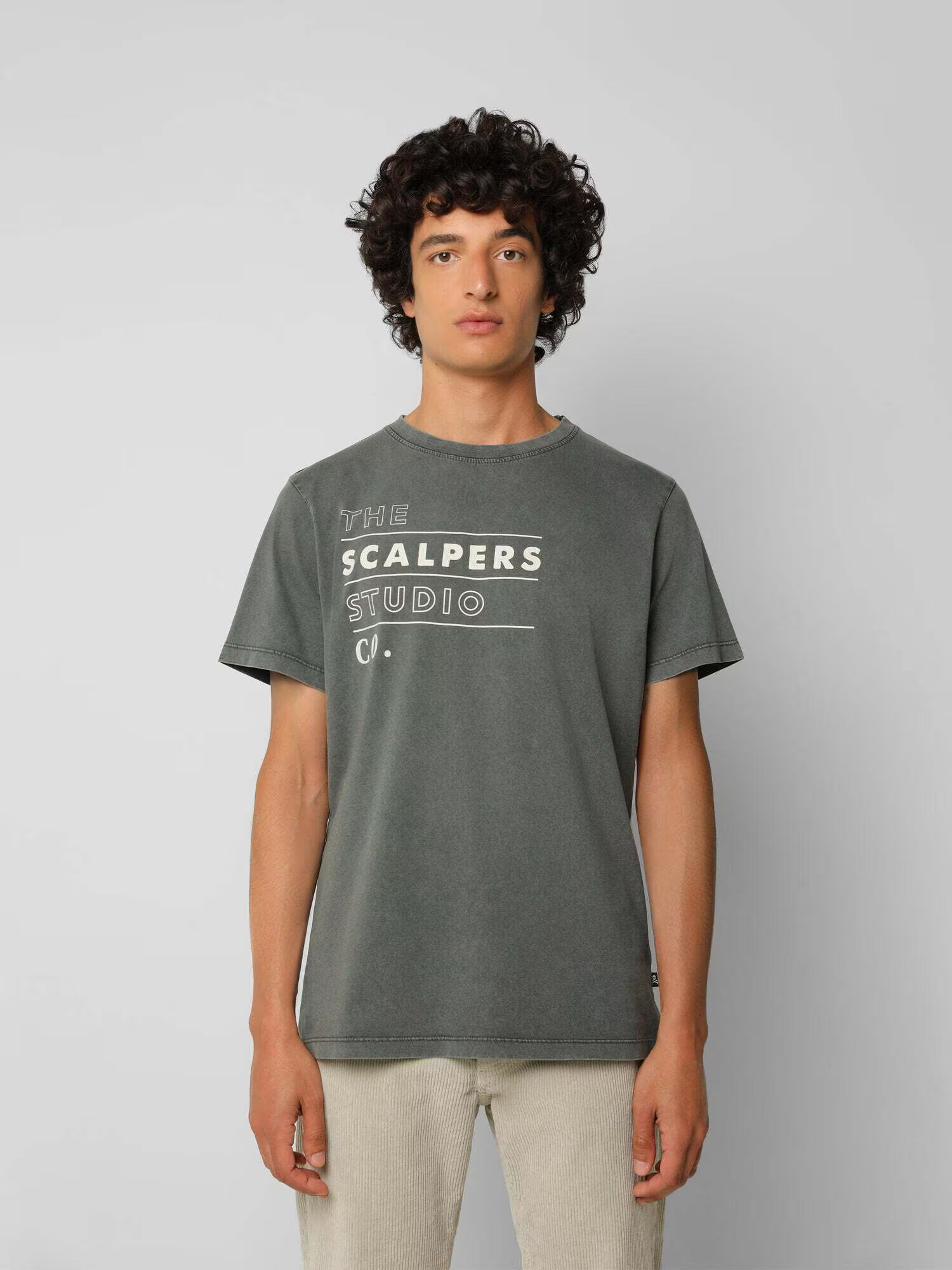 Scalpers Tricou verde amestecat / alb - Pled.ro