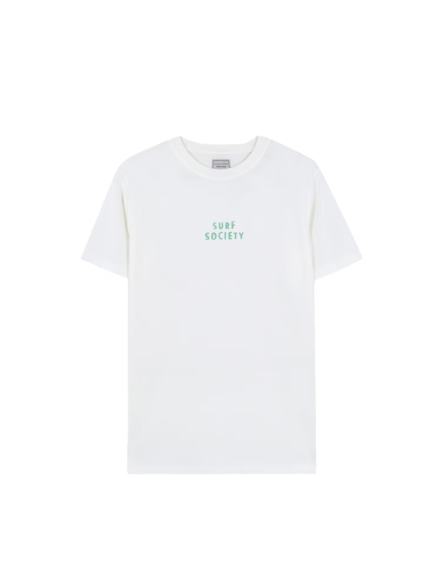 Scalpers Tricou verde pastel / alb murdar - Pled.ro