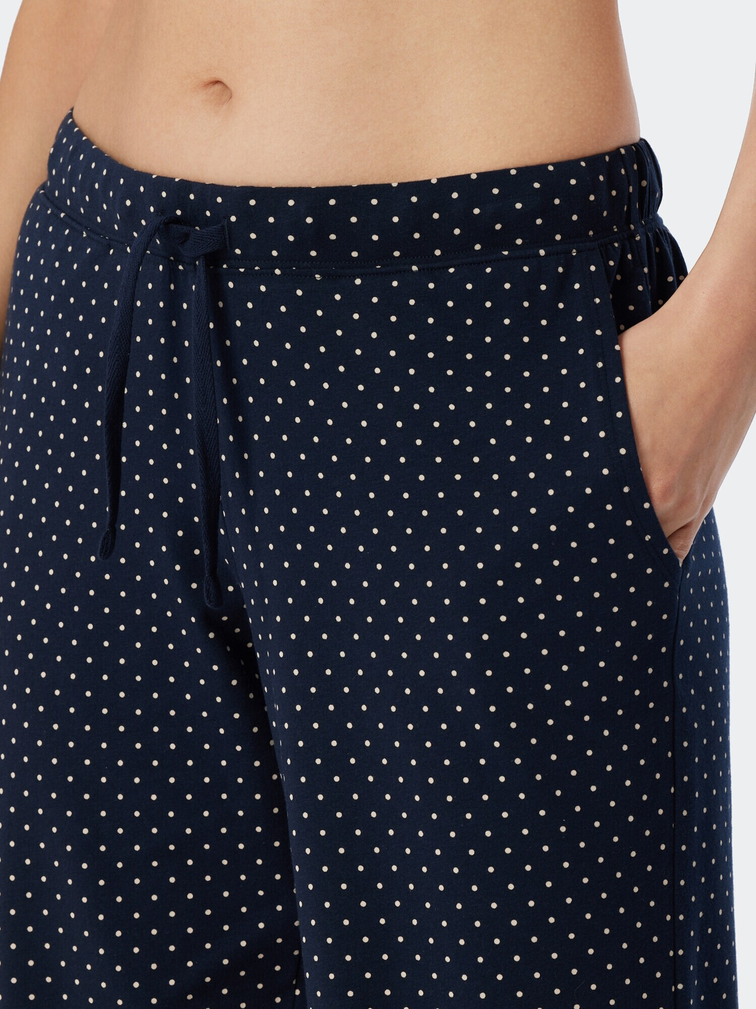 SCHIESSER Pantaloni de pijama 'Mix & Relax' albastru închis / alb - Pled.ro