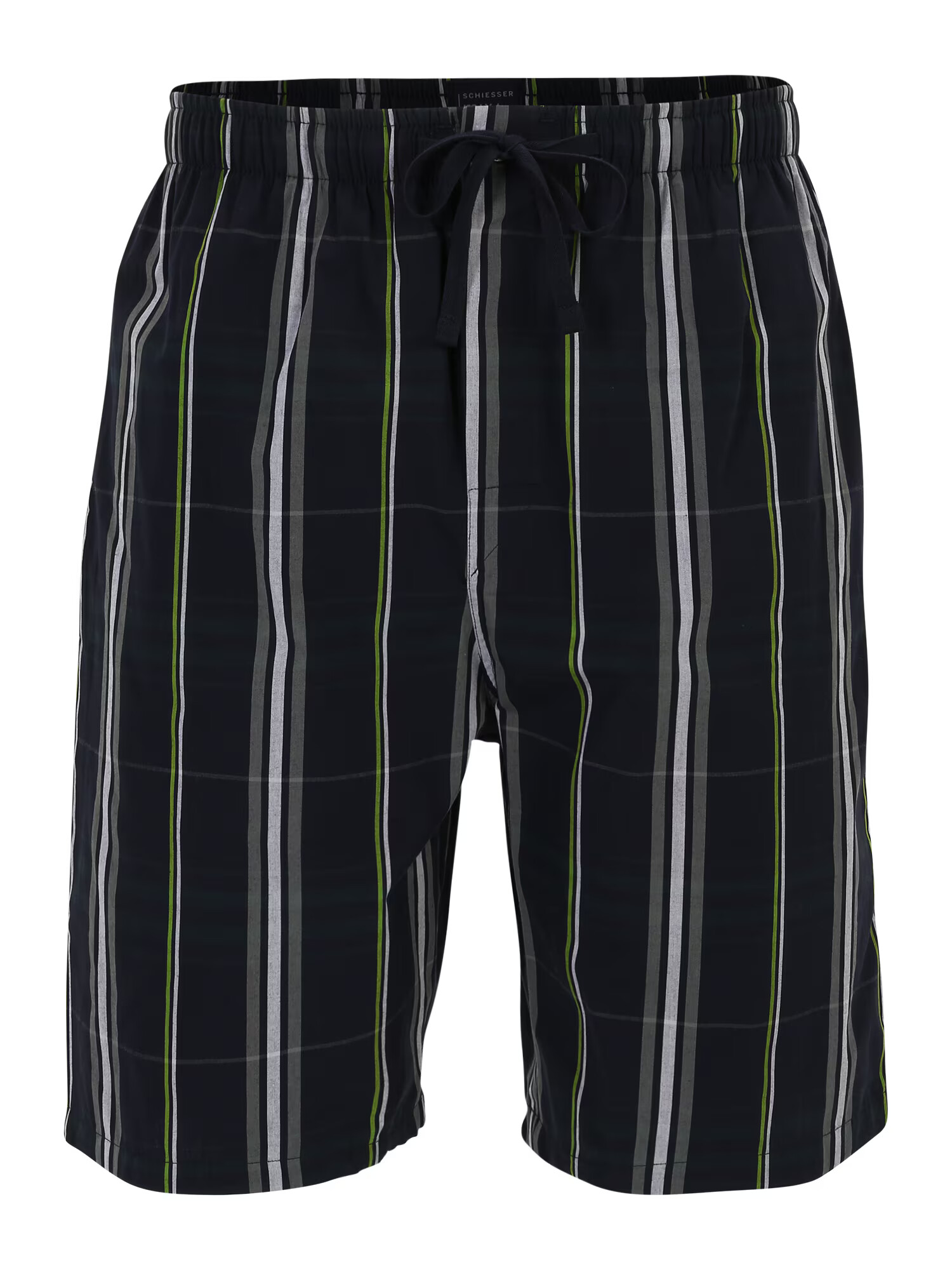 SCHIESSER Pantaloni de pijama albastru închis / verde / alb - Pled.ro