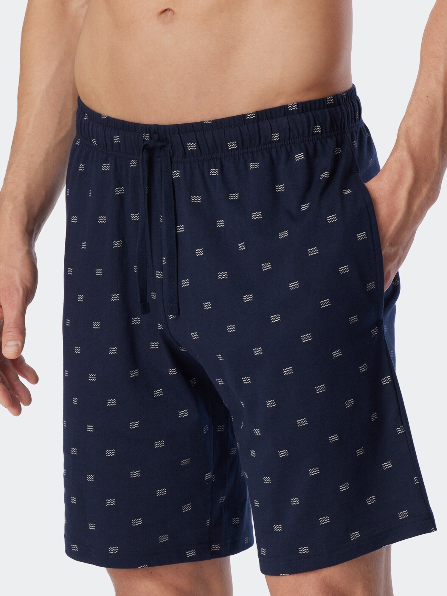 SCHIESSER Pantaloni de pijama albastru noapte / alb - Pled.ro