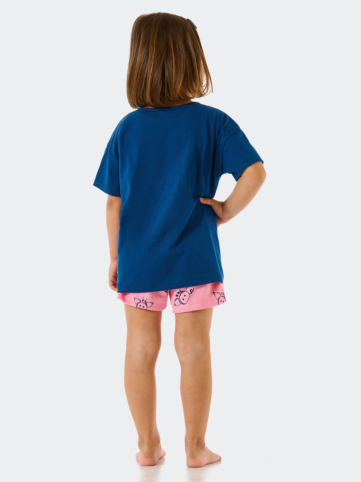 SCHIESSER Pijamale 'Girls World' albastru / roz - Pled.ro