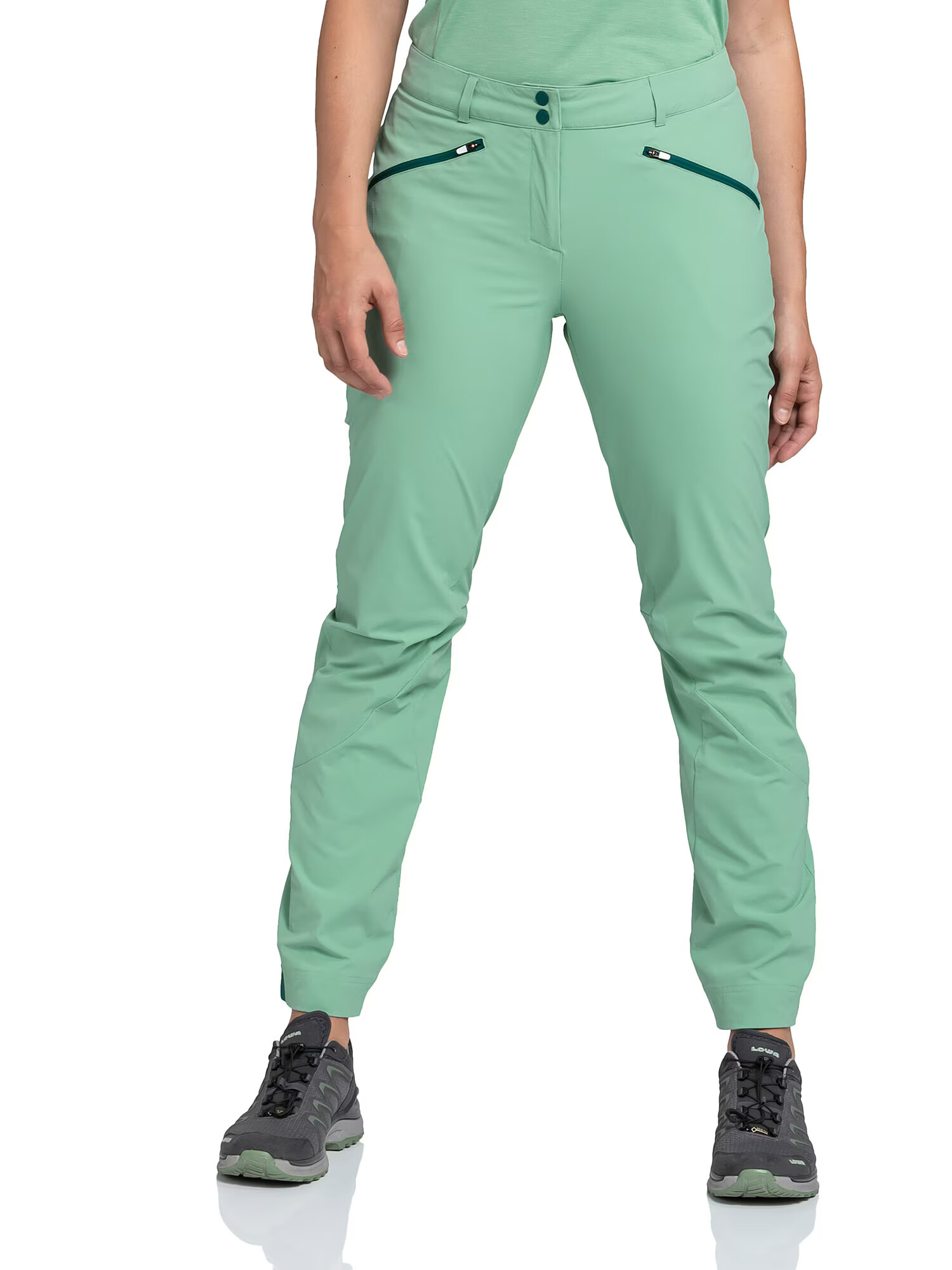 Schöffel Pantaloni outdoor 'Hestad' verde jad - Pled.ro