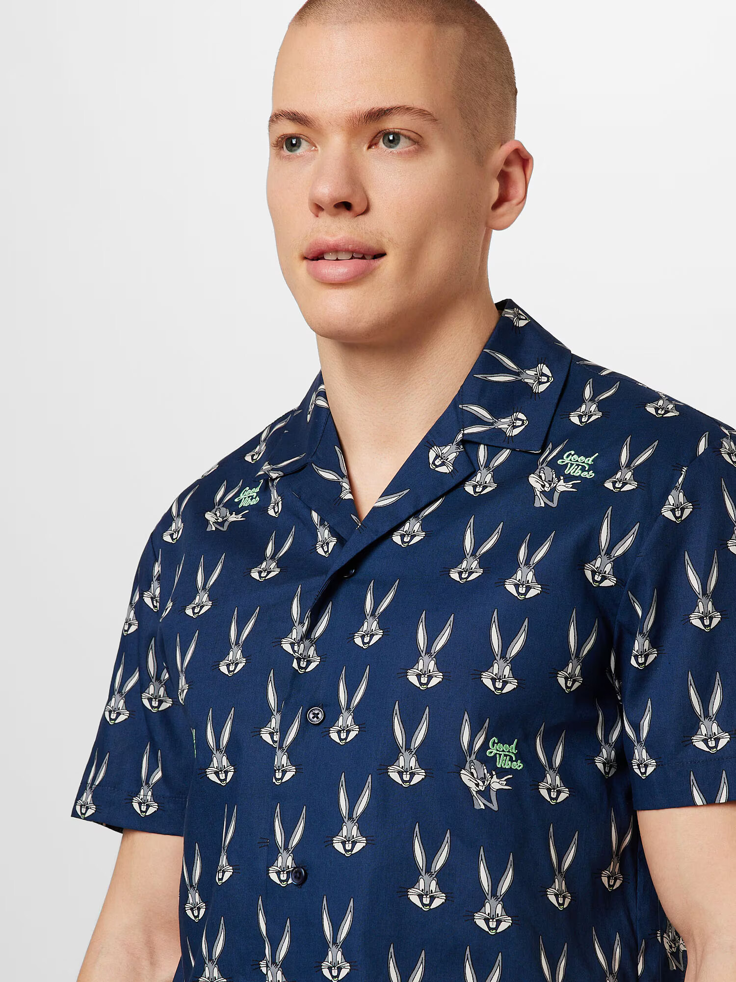 SCOTCH & SODA Cămașă 'Bugs Bunny' albastru închis / gri / verde limetă / alb - Pled.ro