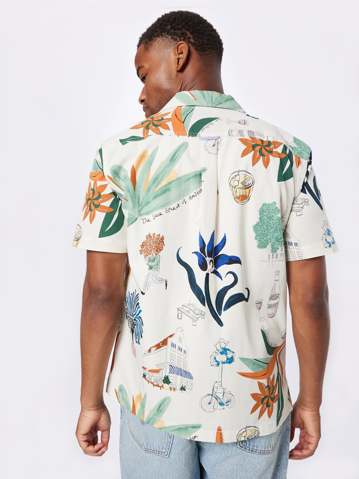 SCOTCH & SODA Cămașă 'Hawaii' albastru / maro coniac / verde mentă / alb - Pled.ro