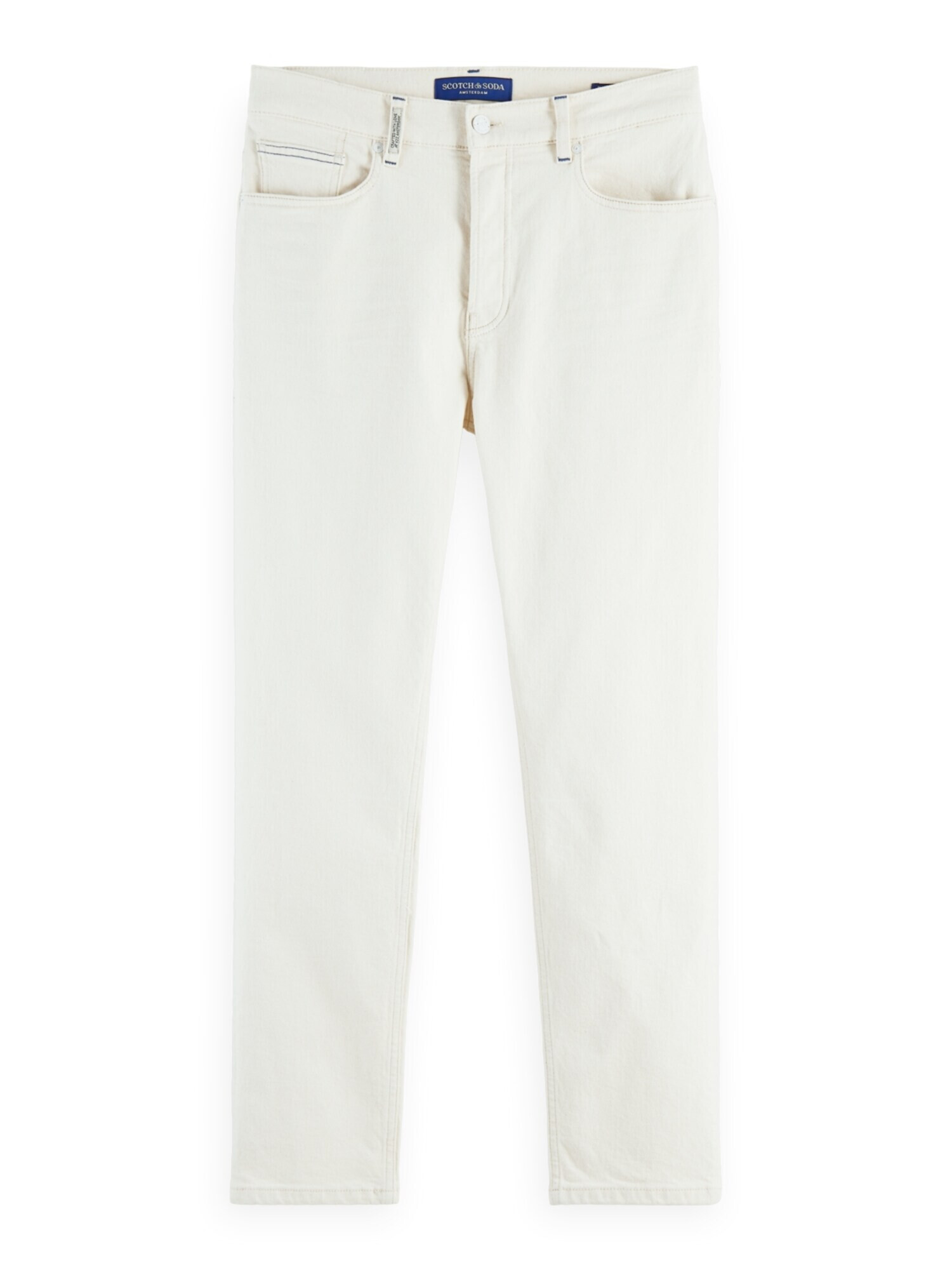 SCOTCH & SODA Jeans 'The Drop regular tapered jeans — Forget' alb denim - Pled.ro