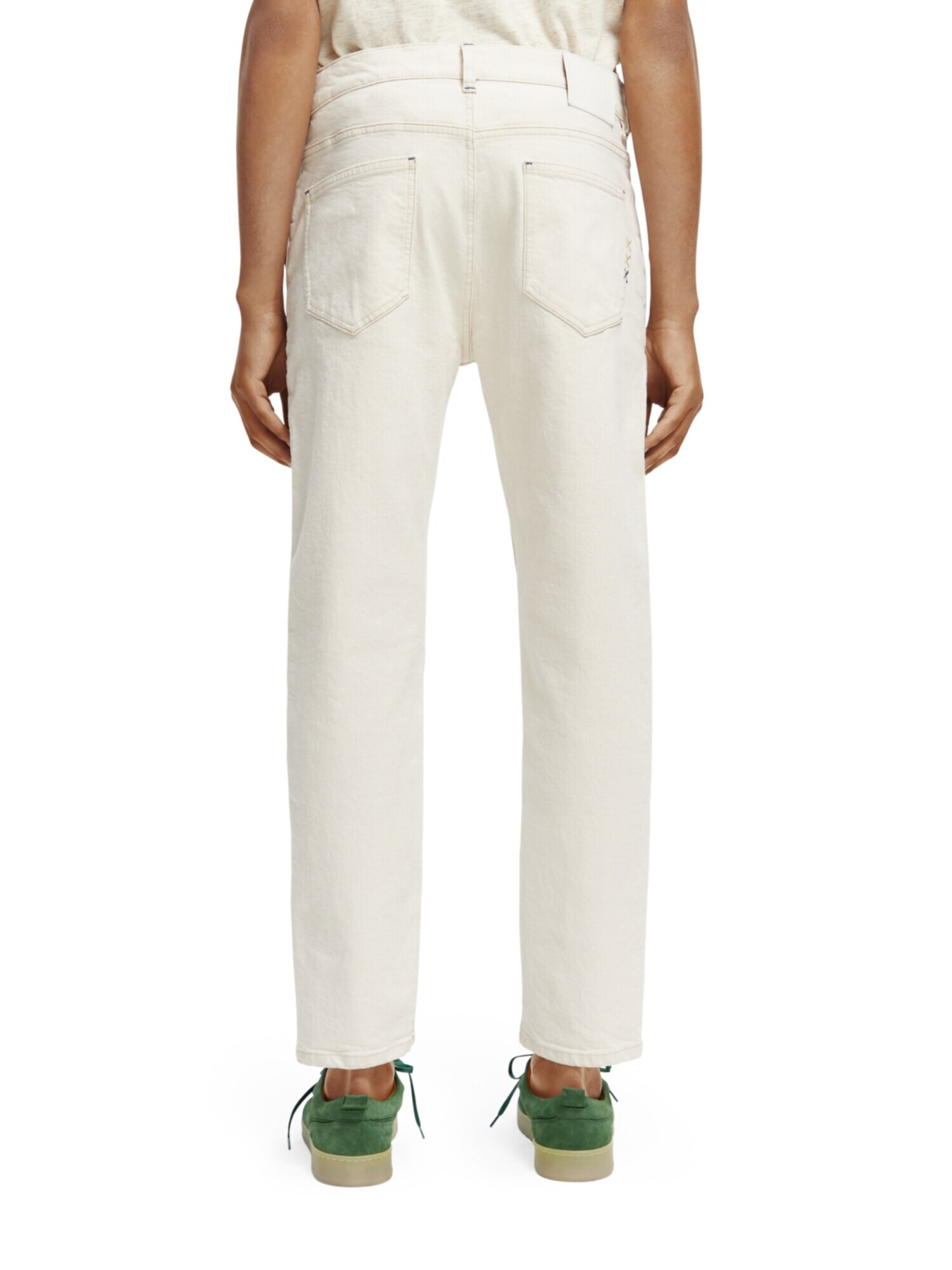 SCOTCH & SODA Jeans 'The Drop regular tapered jeans — Forget' alb denim - Pled.ro