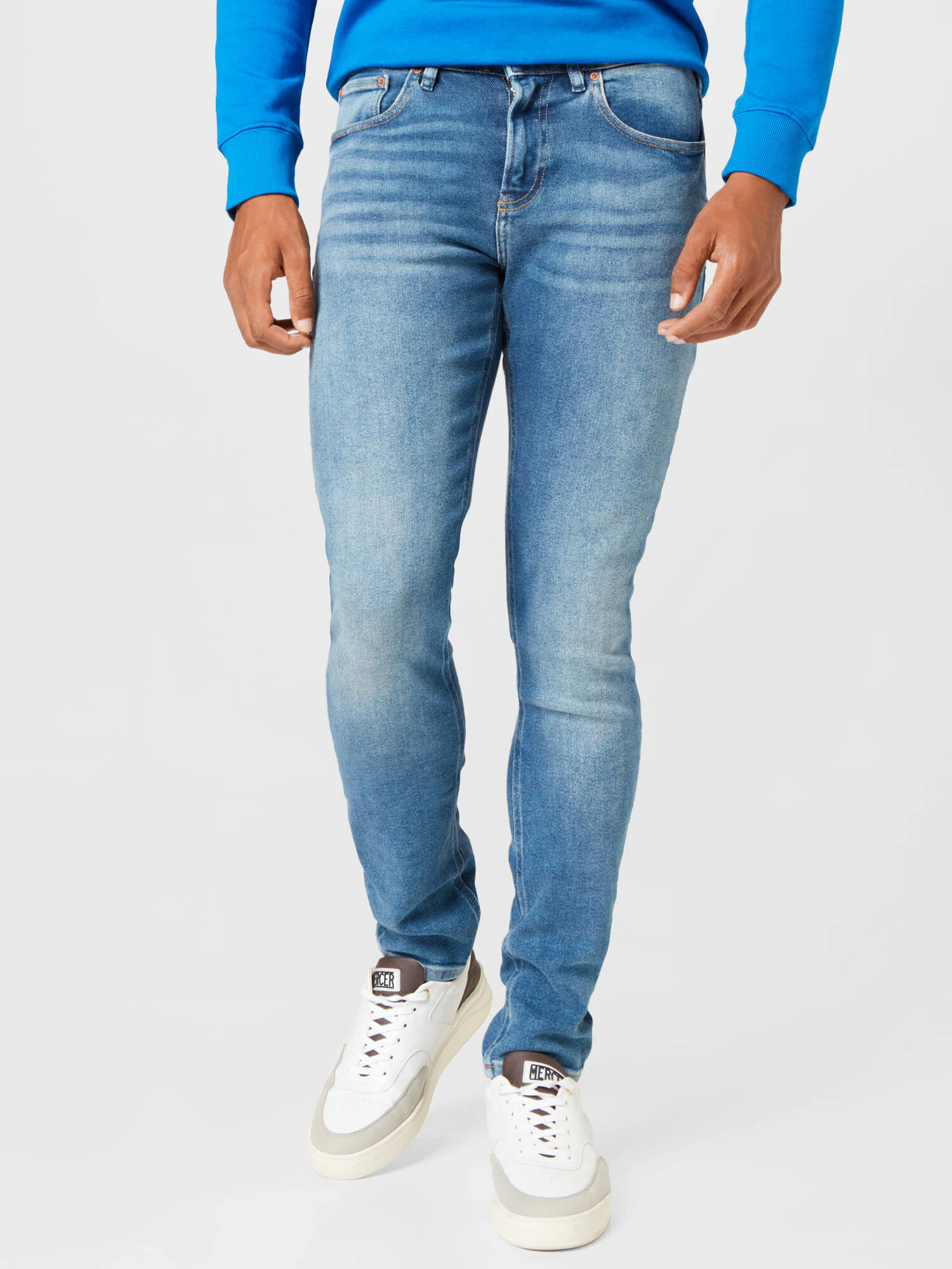 SCOTCH & SODA Jeans 'Seasonal Essentials Skim super slim' albastru denim - Pled.ro