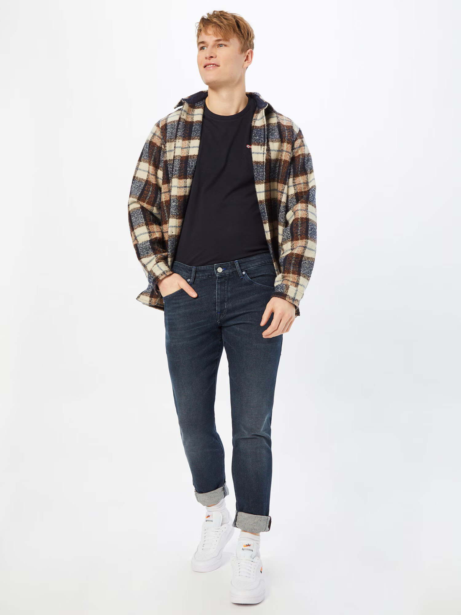 SCOTCH & SODA Jeans 'The Singel slim tapered jeans' albastru porumbel - Pled.ro