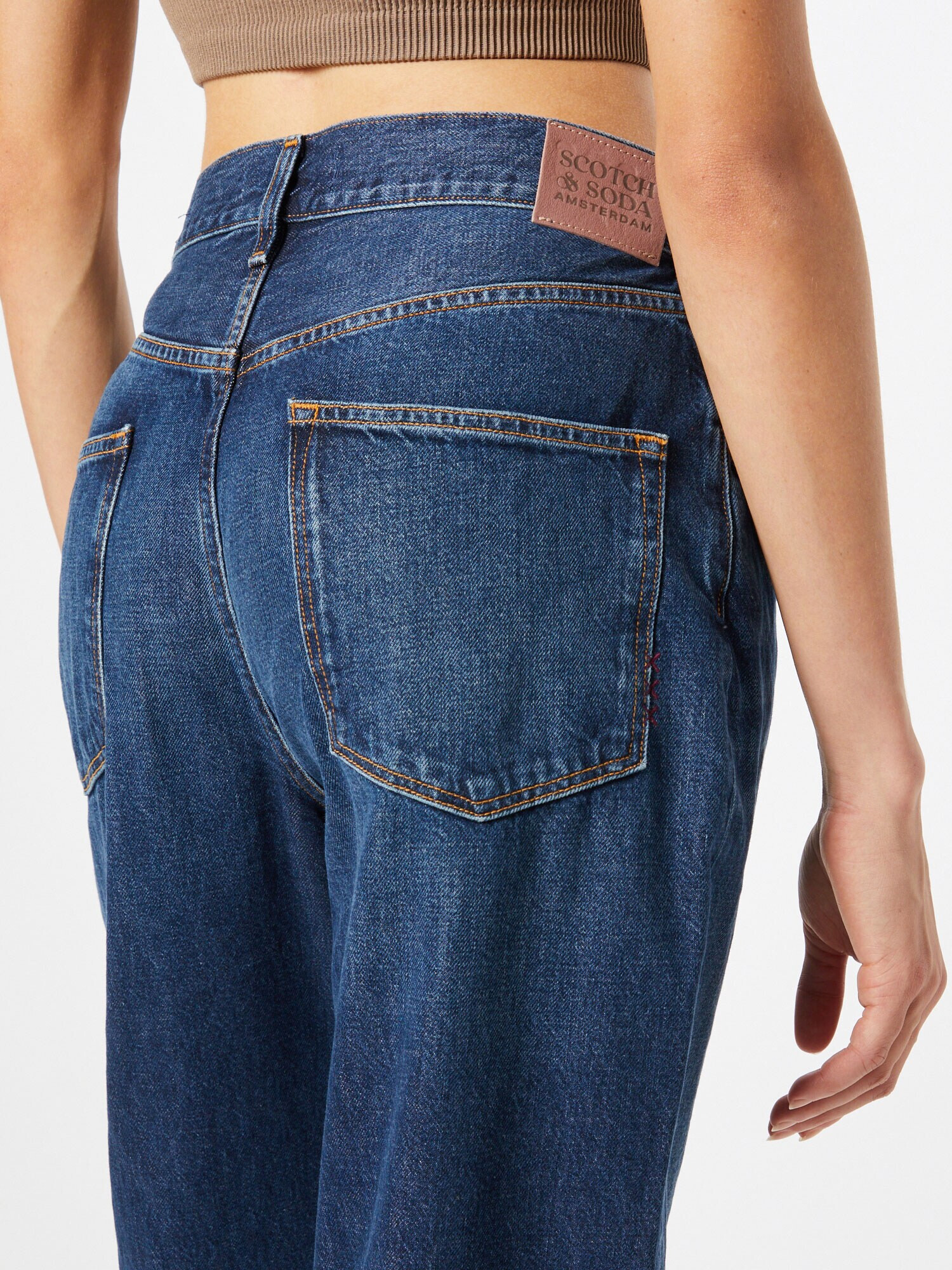 SCOTCH & SODA Jeans 'The Bay boyfriend jeans in organic cotto' albastru denim - Pled.ro