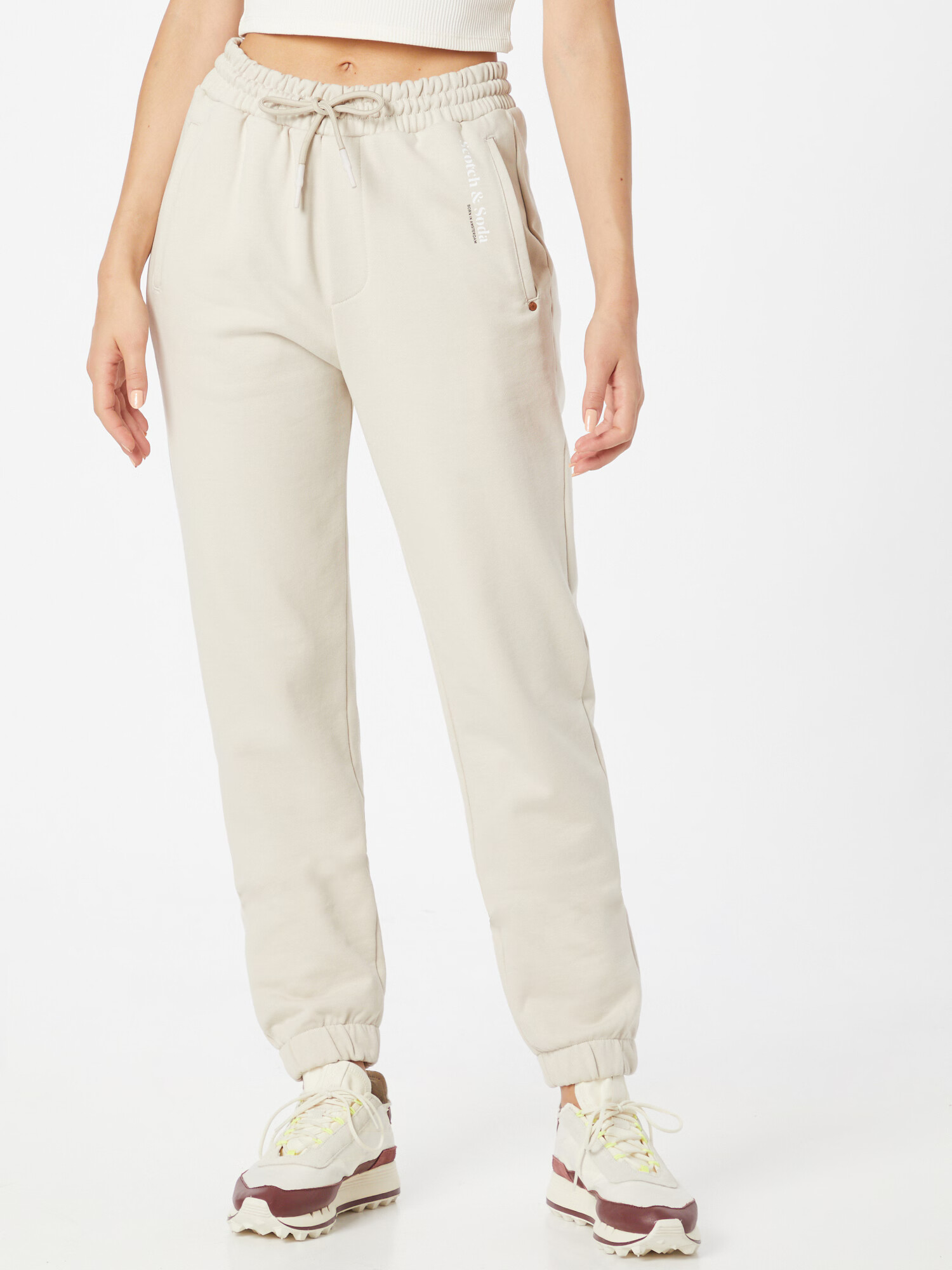 SCOTCH & SODA Pantaloni alb kitt - Pled.ro