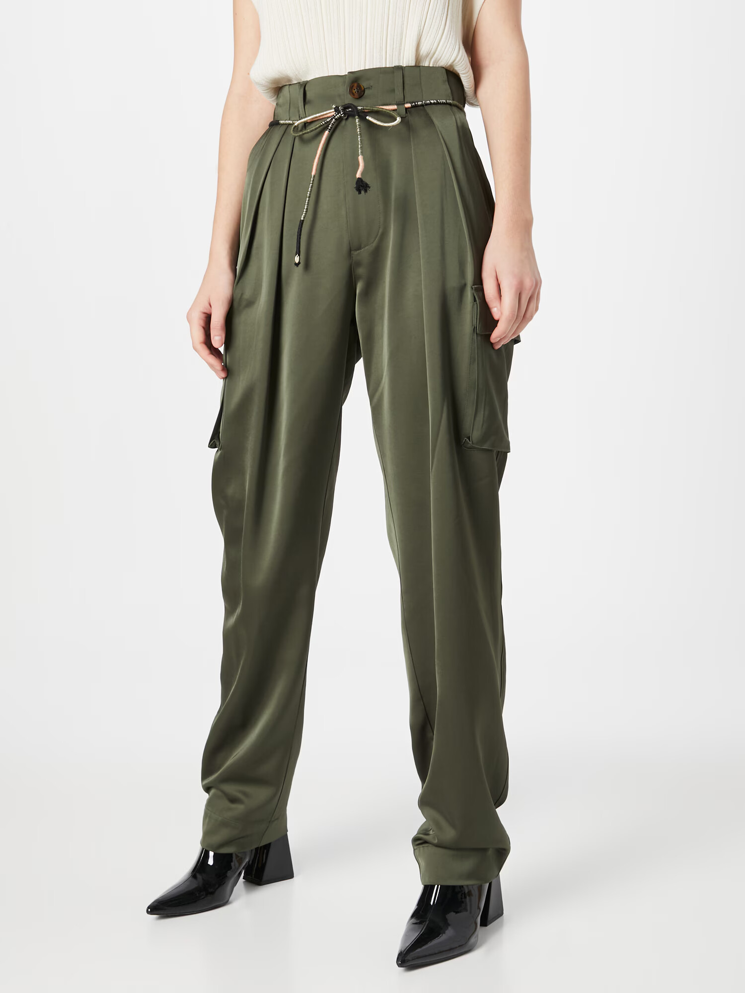 SCOTCH & SODA Pantaloni cu buzunare 'Faye' kaki - Pled.ro