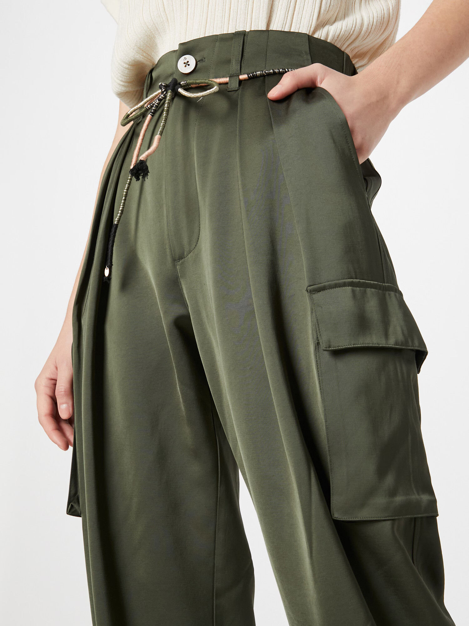 SCOTCH & SODA Pantaloni cu buzunare 'Faye' kaki - Pled.ro