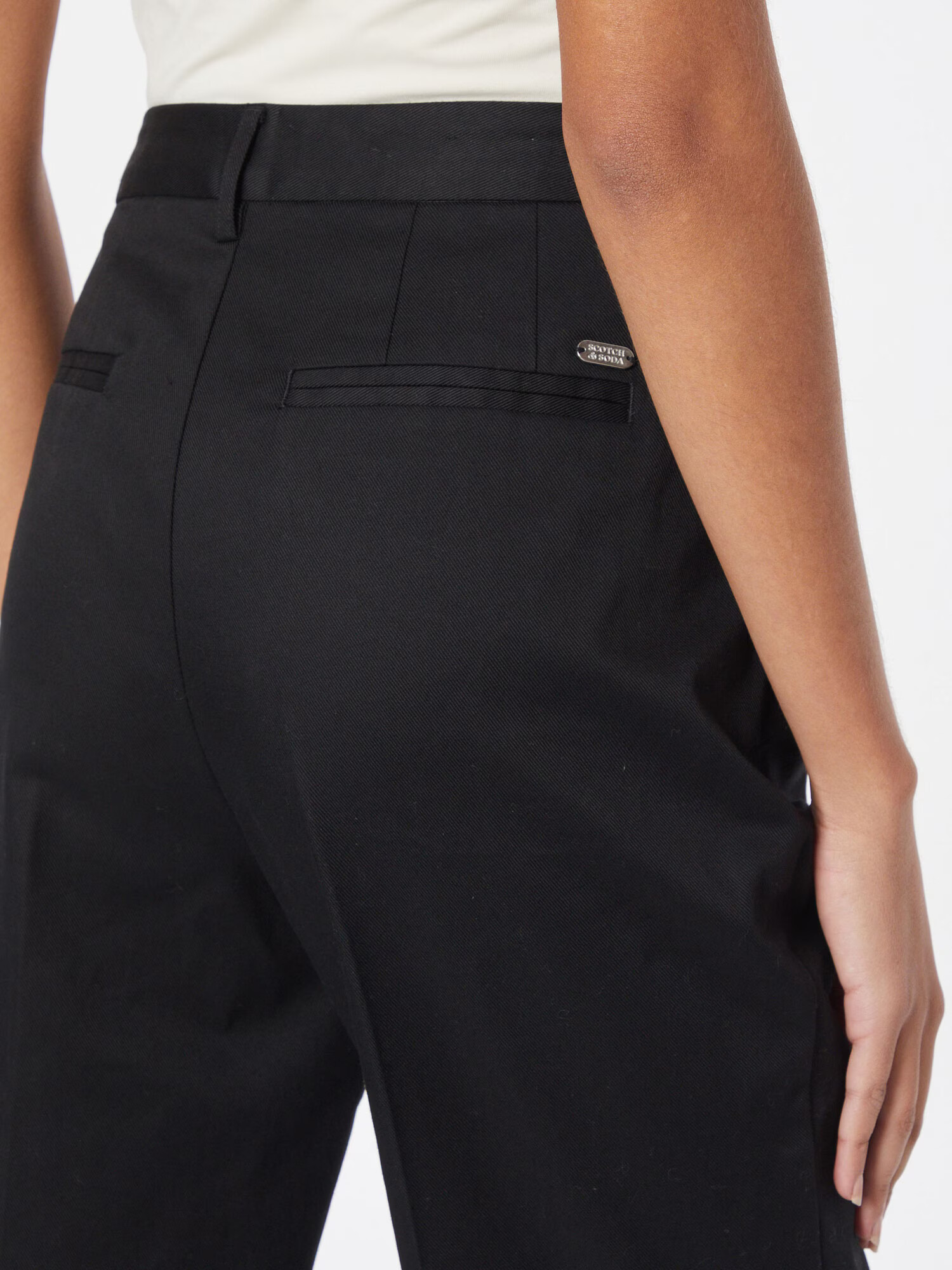 SCOTCH & SODA Pantaloni cu dungă 'Abott' negru - Pled.ro