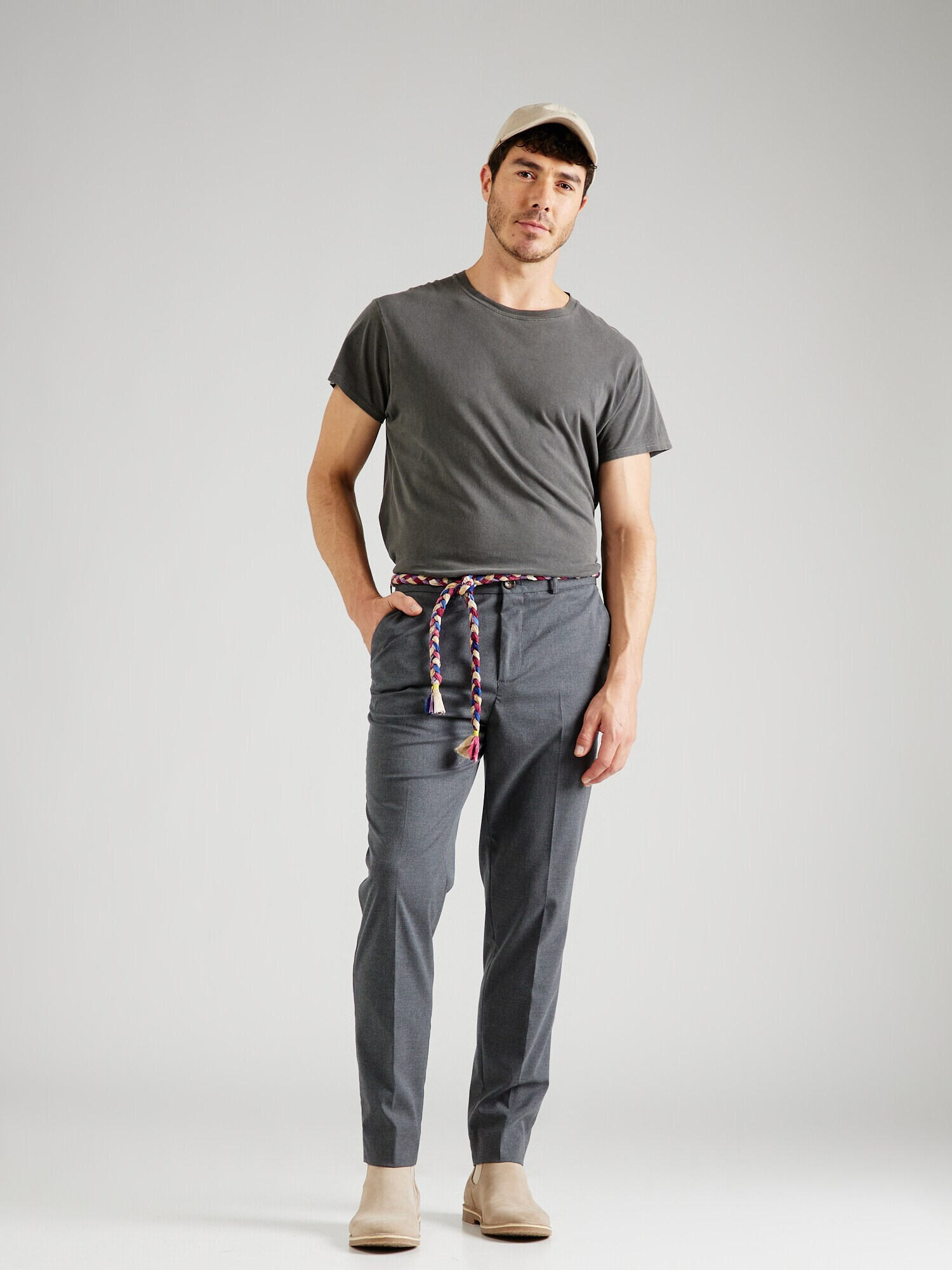 SCOTCH & SODA Pantaloni cu dungă 'Irving' gri amestecat - Pled.ro