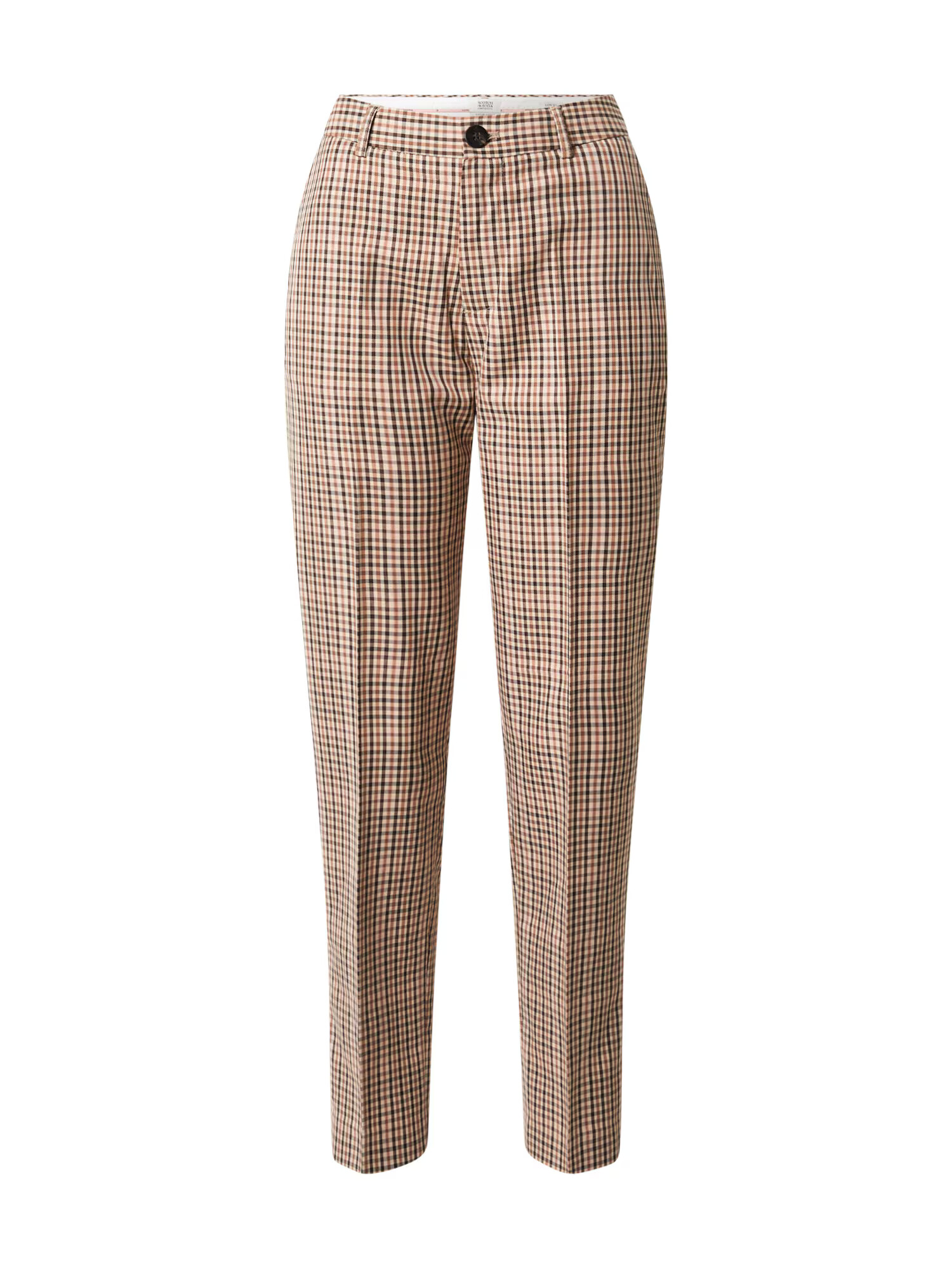 SCOTCH & SODA Pantaloni cu dungă 'Lowry' maro caramel / negru / alb - Pled.ro