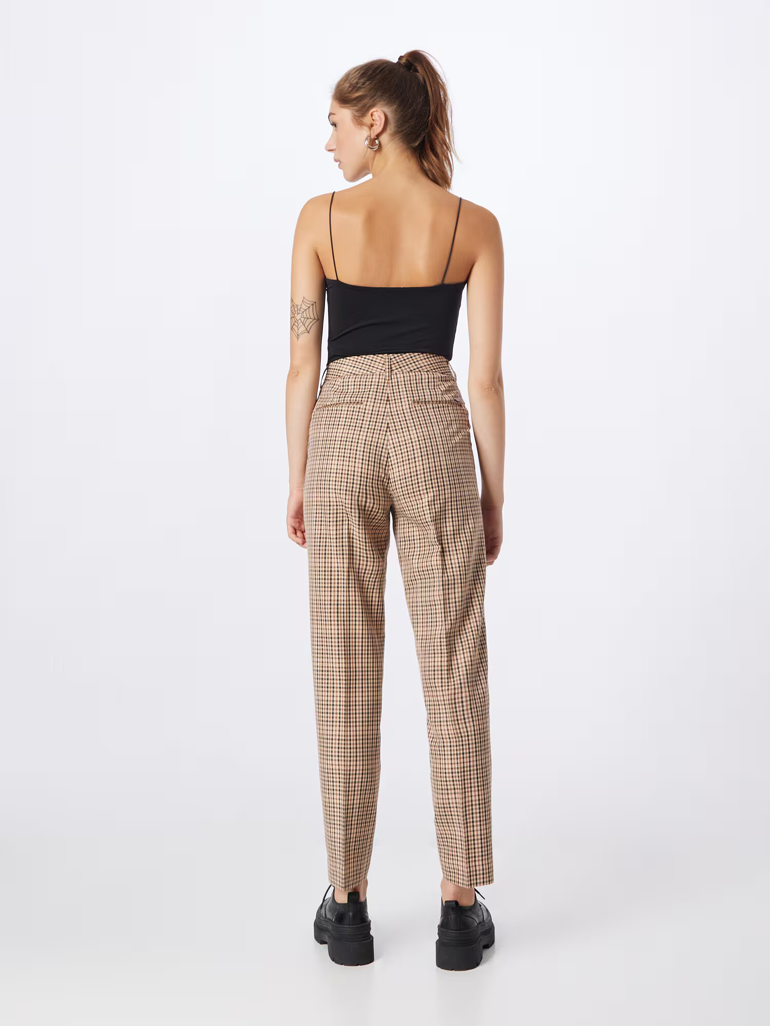 SCOTCH & SODA Pantaloni cu dungă 'Lowry' maro caramel / negru / alb - Pled.ro