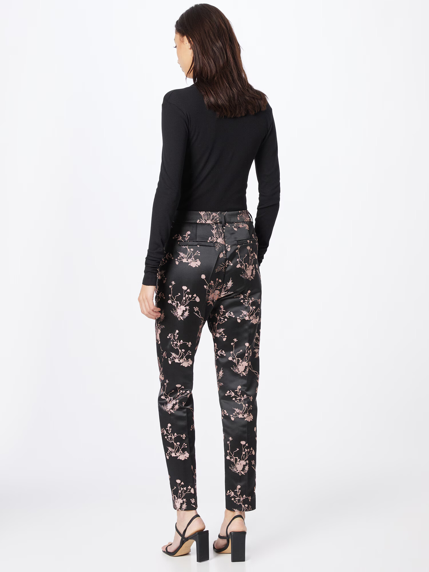 SCOTCH & SODA Pantaloni cu dungă roz / negru - Pled.ro