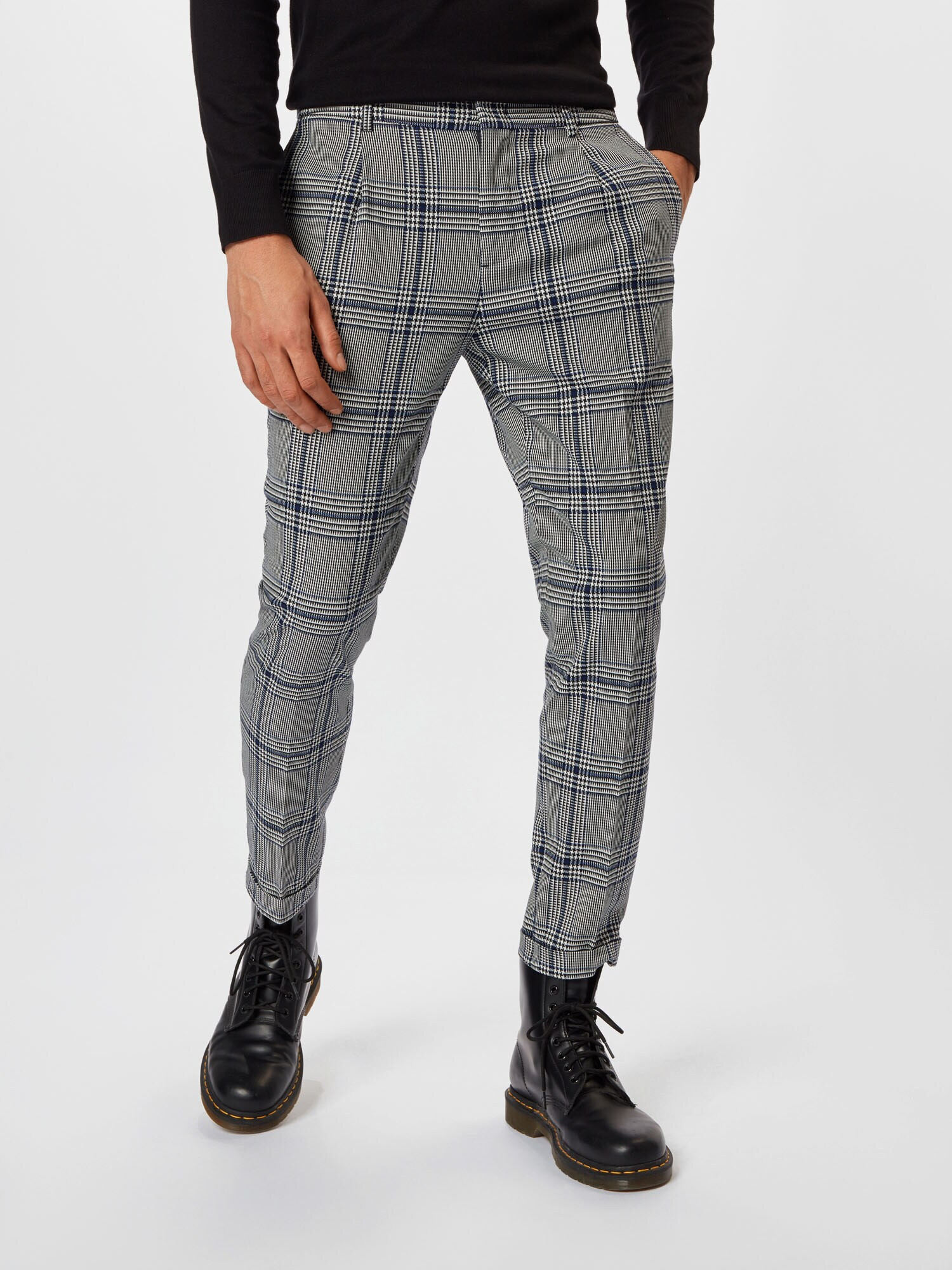 SCOTCH & SODA Pantaloni cutați 'BLAKE' albastru închis / negru / alb - Pled.ro