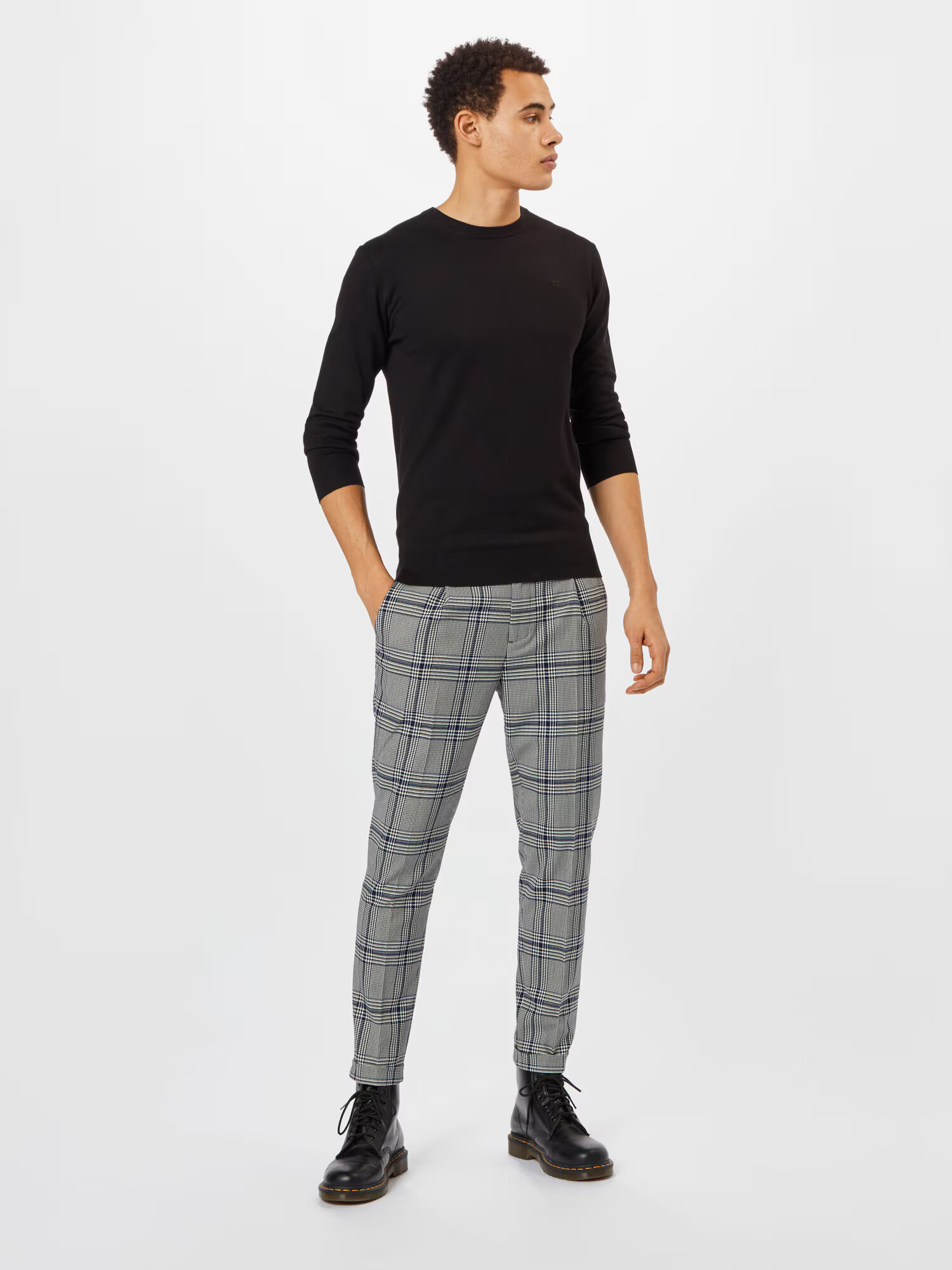 SCOTCH & SODA Pantaloni cutați 'BLAKE' albastru închis / negru / alb - Pled.ro