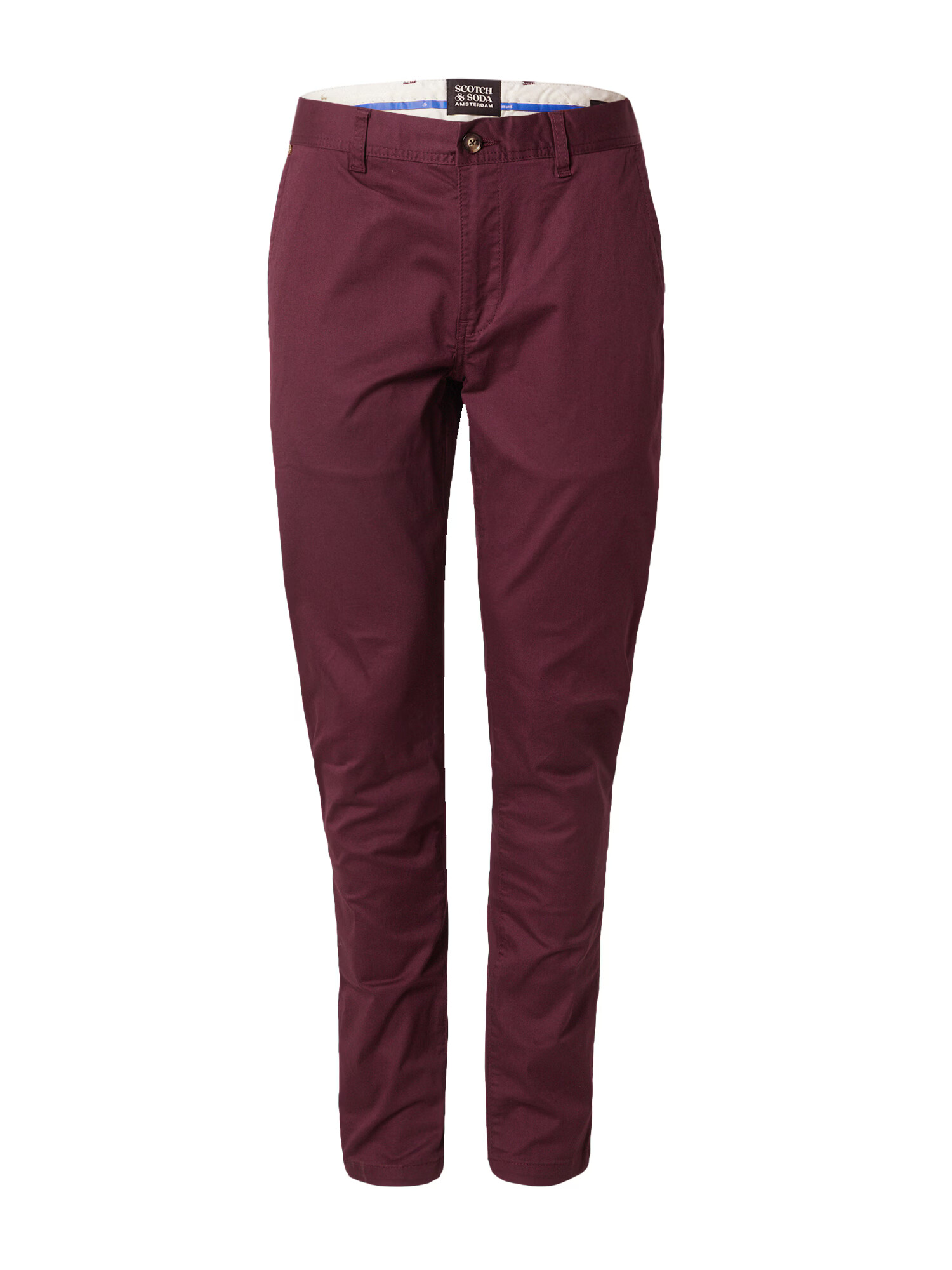 SCOTCH & SODA Pantaloni eleganți 'Mott seasonal essential' roșu burgundy - Pled.ro