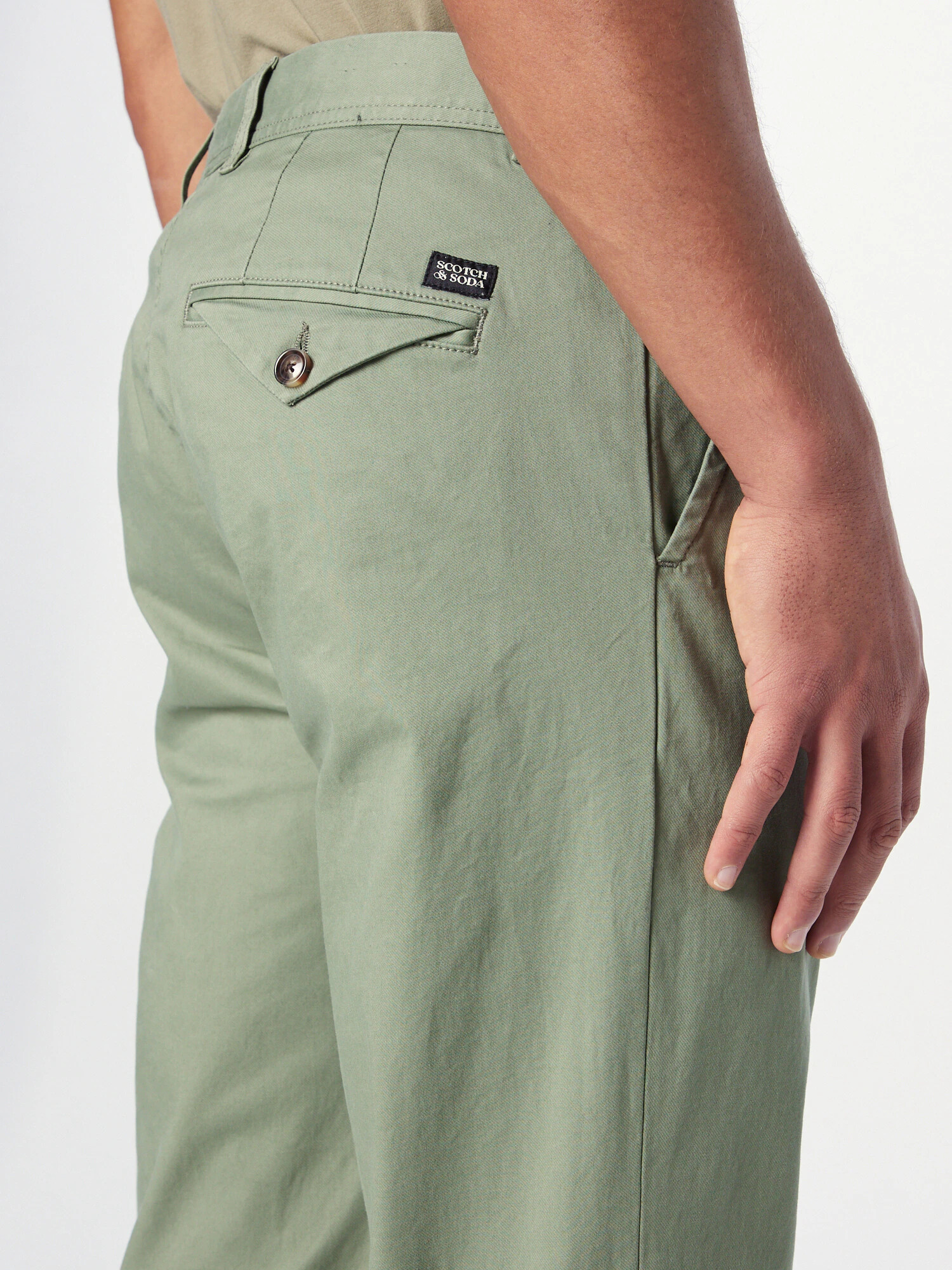 SCOTCH & SODA Pantaloni eleganți 'STUART' verde pastel - Pled.ro