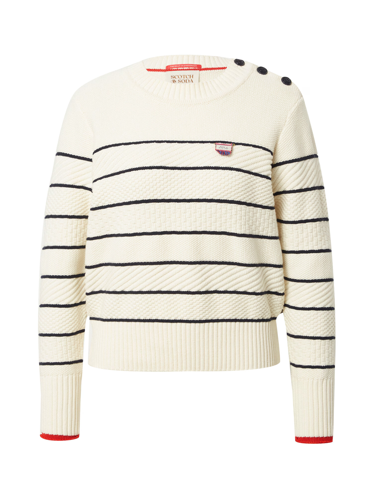 SCOTCH & SODA Pulover crem / negru - Pled.ro