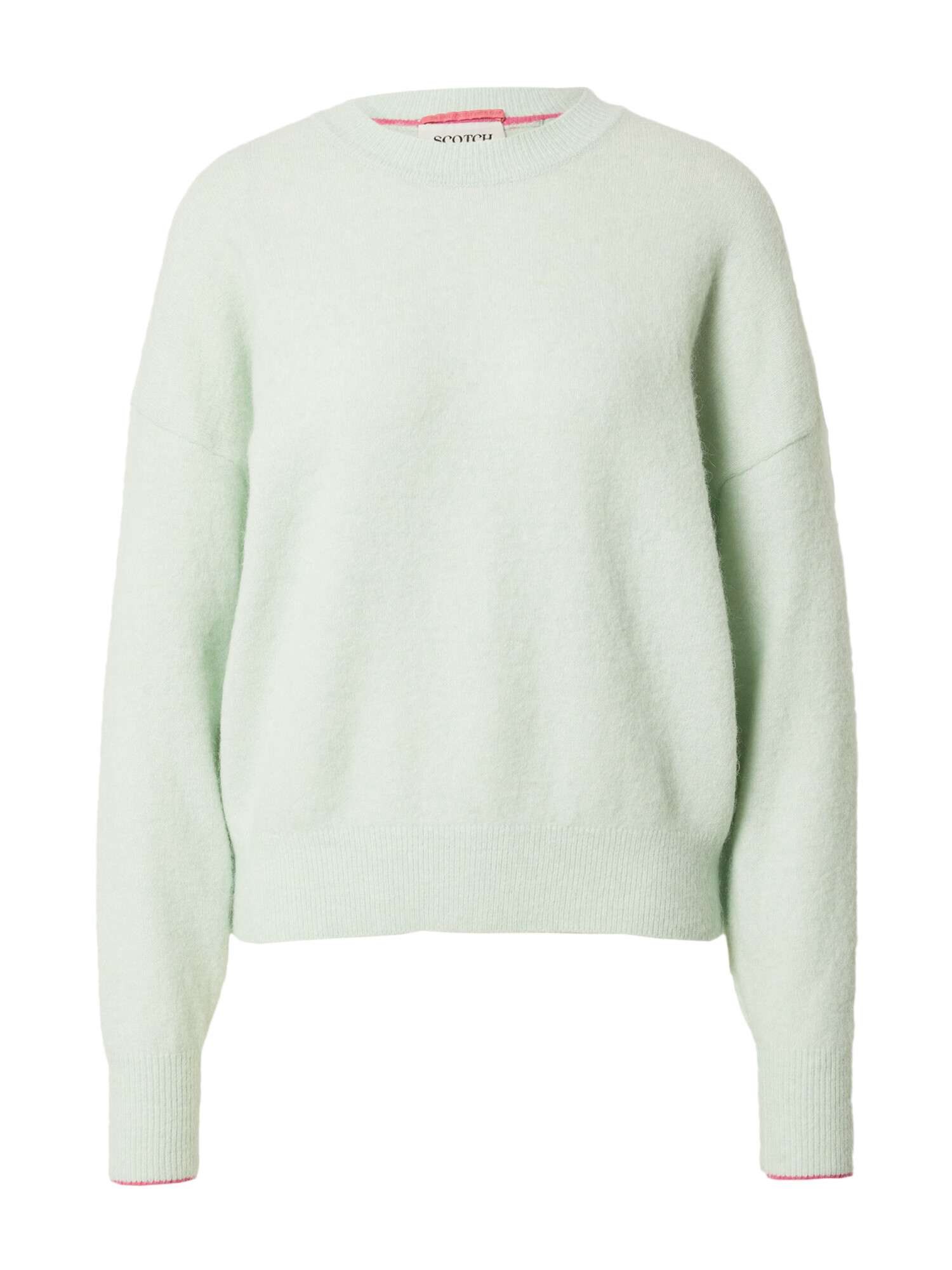 SCOTCH & SODA Pulover 'Fuzzy' verde pastel - Pled.ro