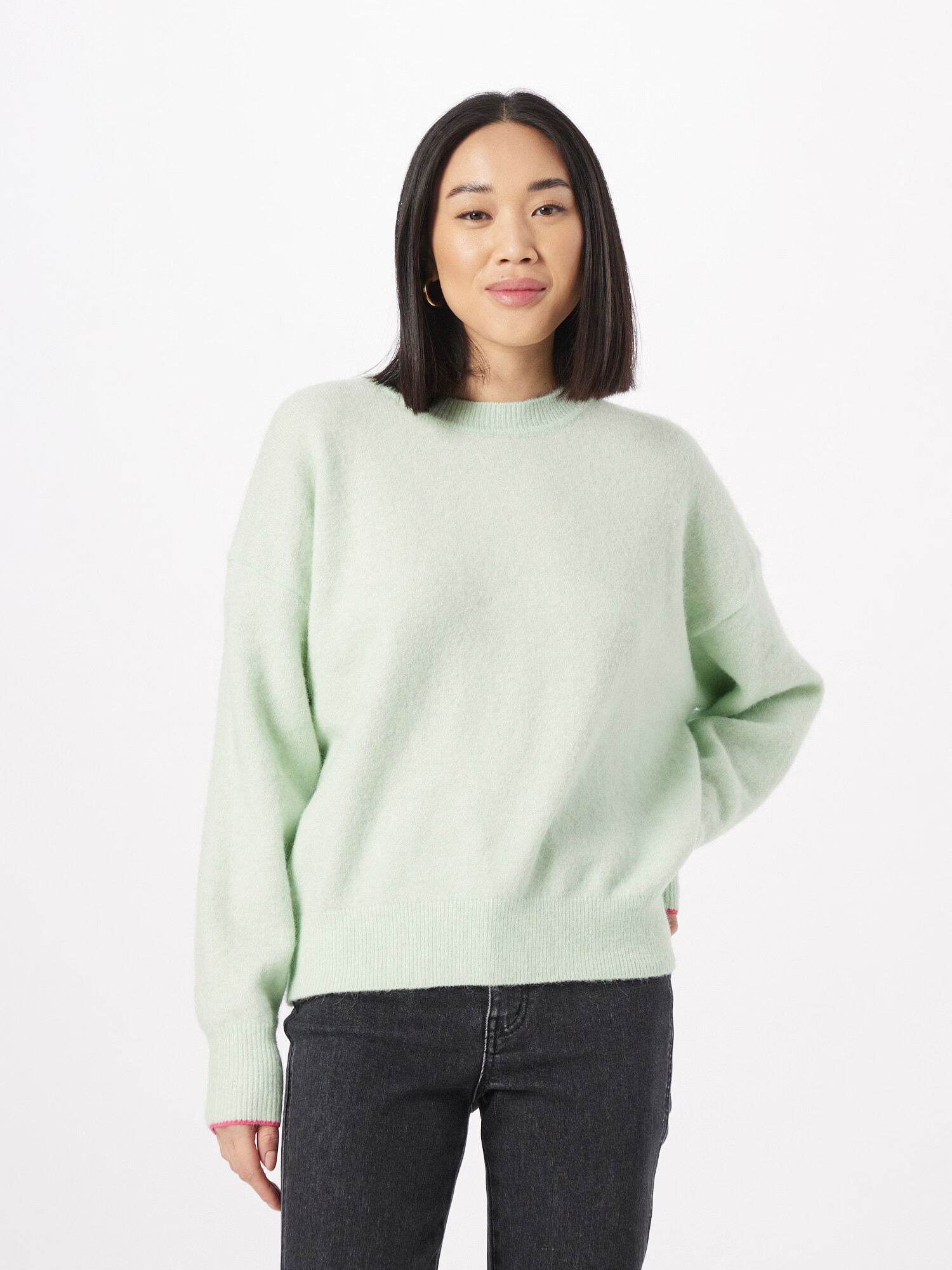 SCOTCH & SODA Pulover 'Fuzzy' verde pastel - Pled.ro