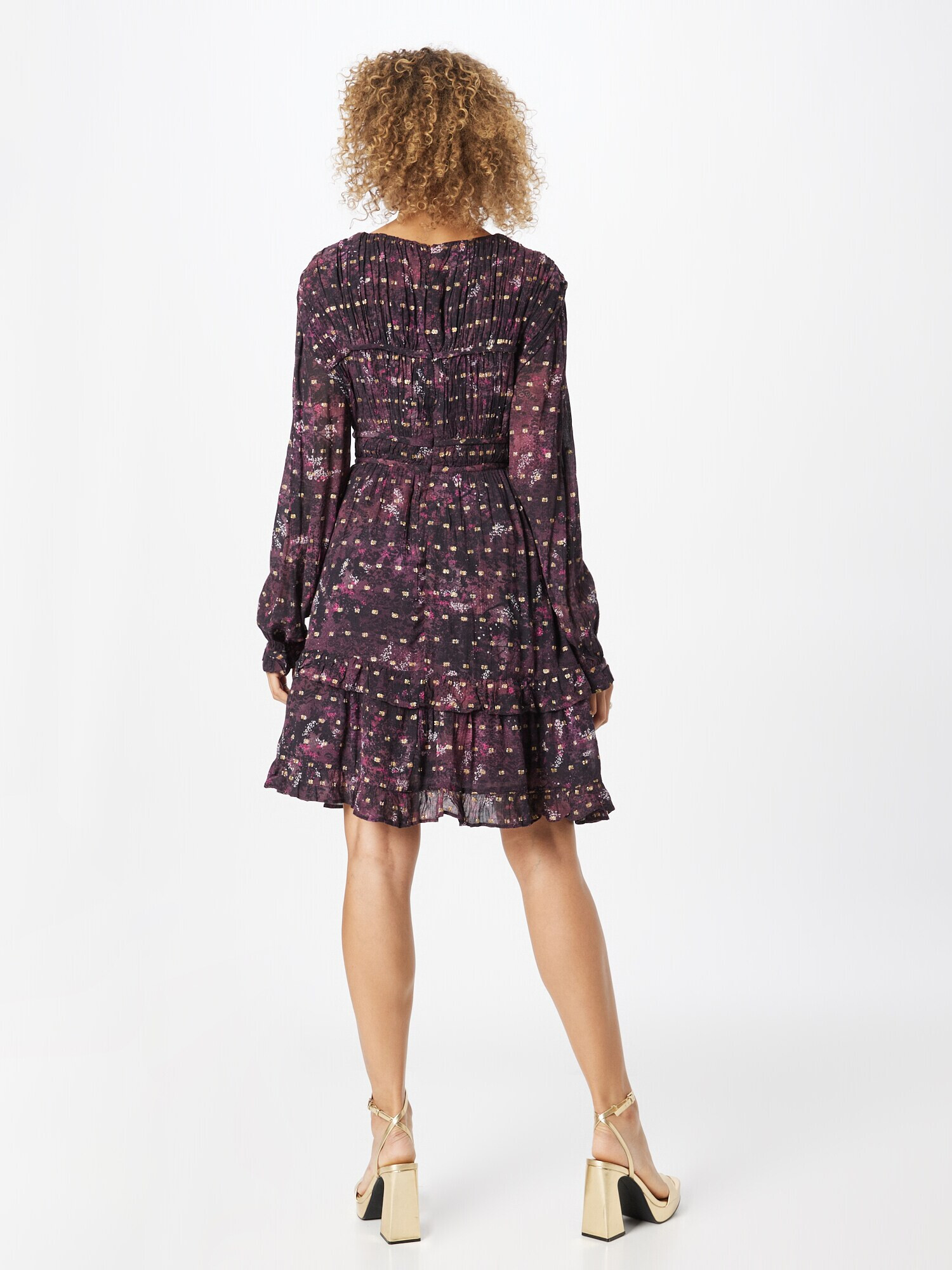 SCOTCH & SODA Rochie albastru noapte / auriu / roșu burgundy - Pled.ro